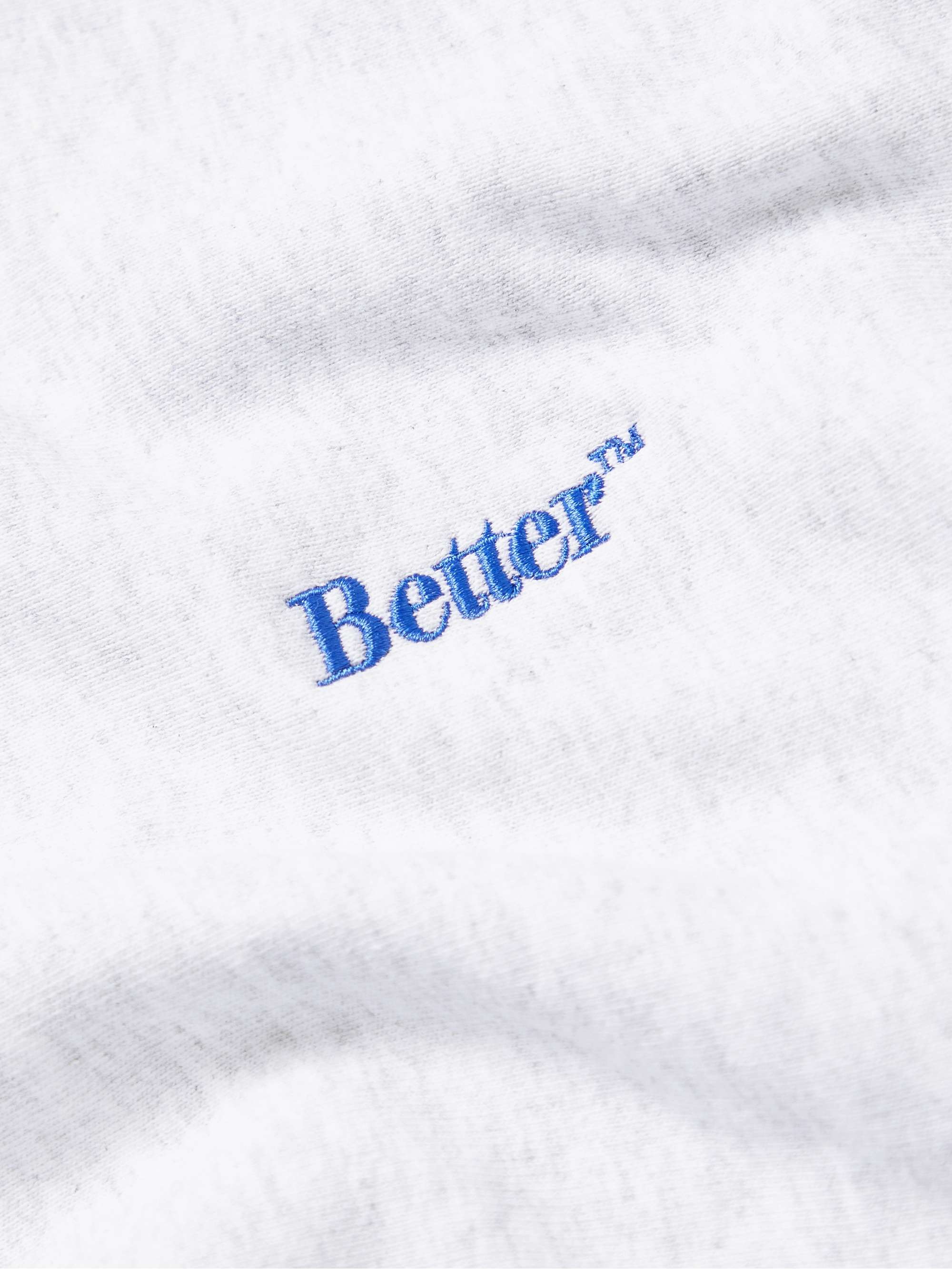 BETTER GIFT SHOP Logo-Embroidered Cotton-Jersey Hoodie