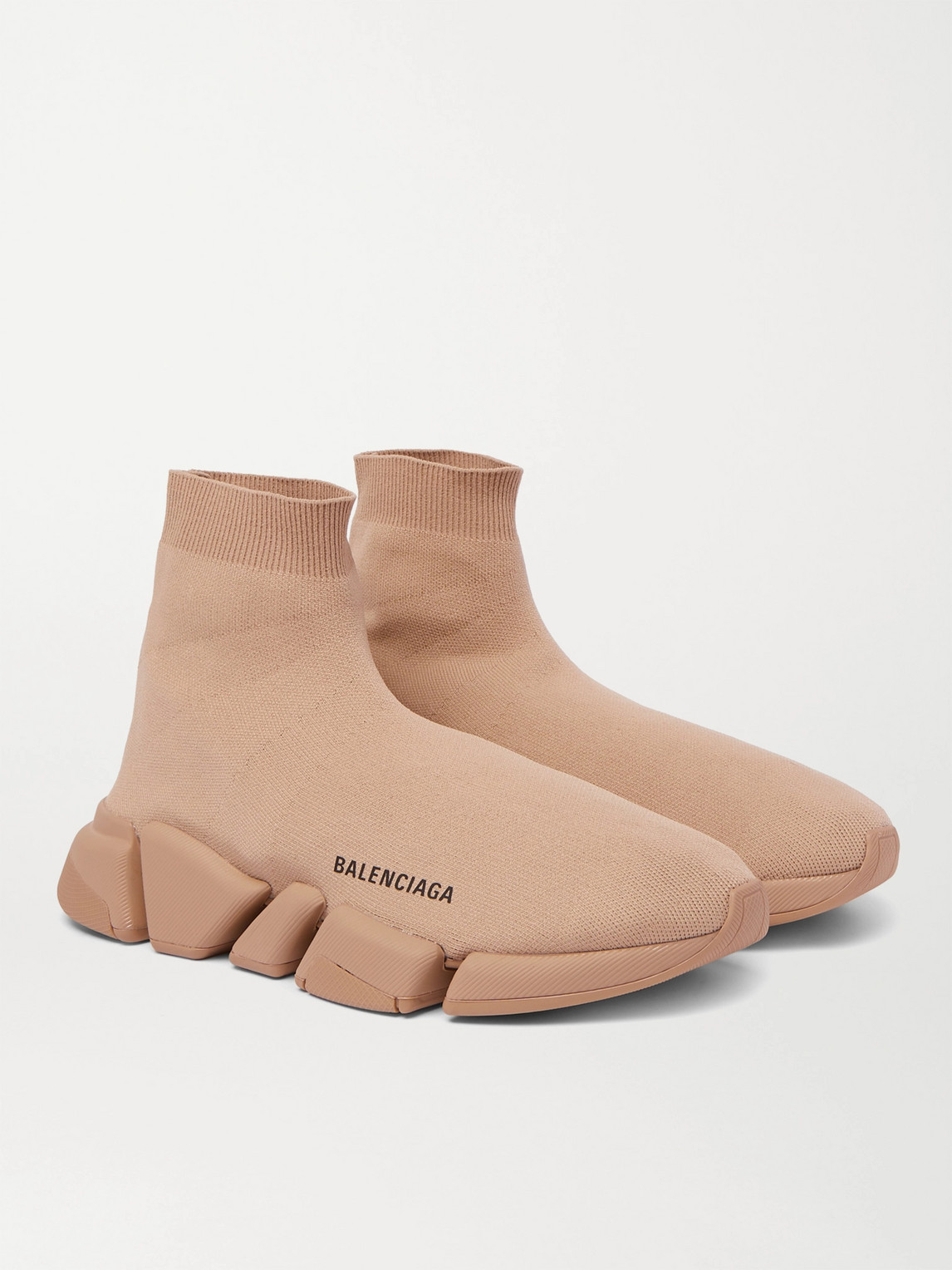 Winst Burger Rimpels Balenciaga Beige Recycled Knit Speed 2.0 Trainers In Neutrals | ModeSens