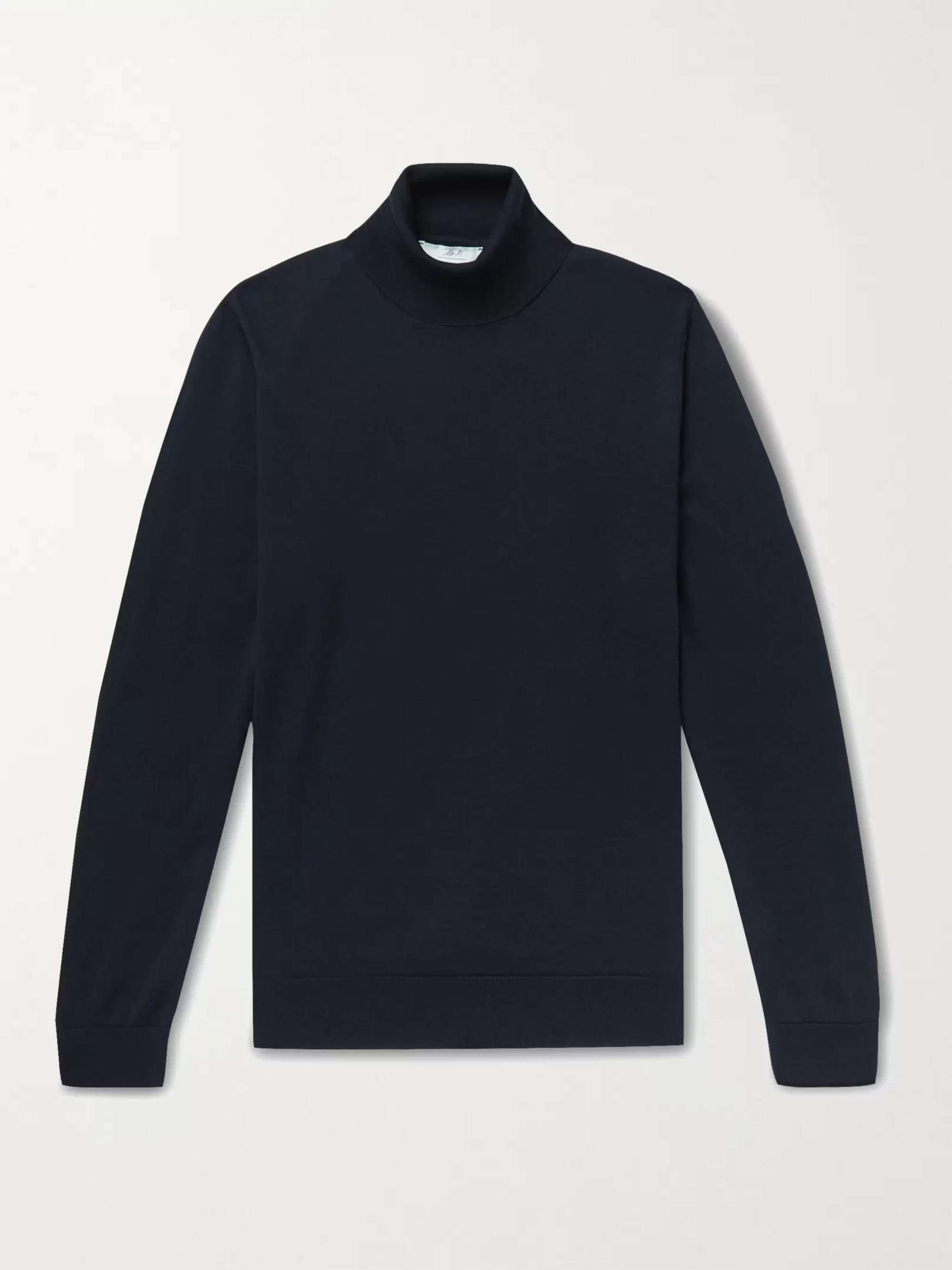 MR P. Slim-Fit Merino Wool Rollneck Sweater