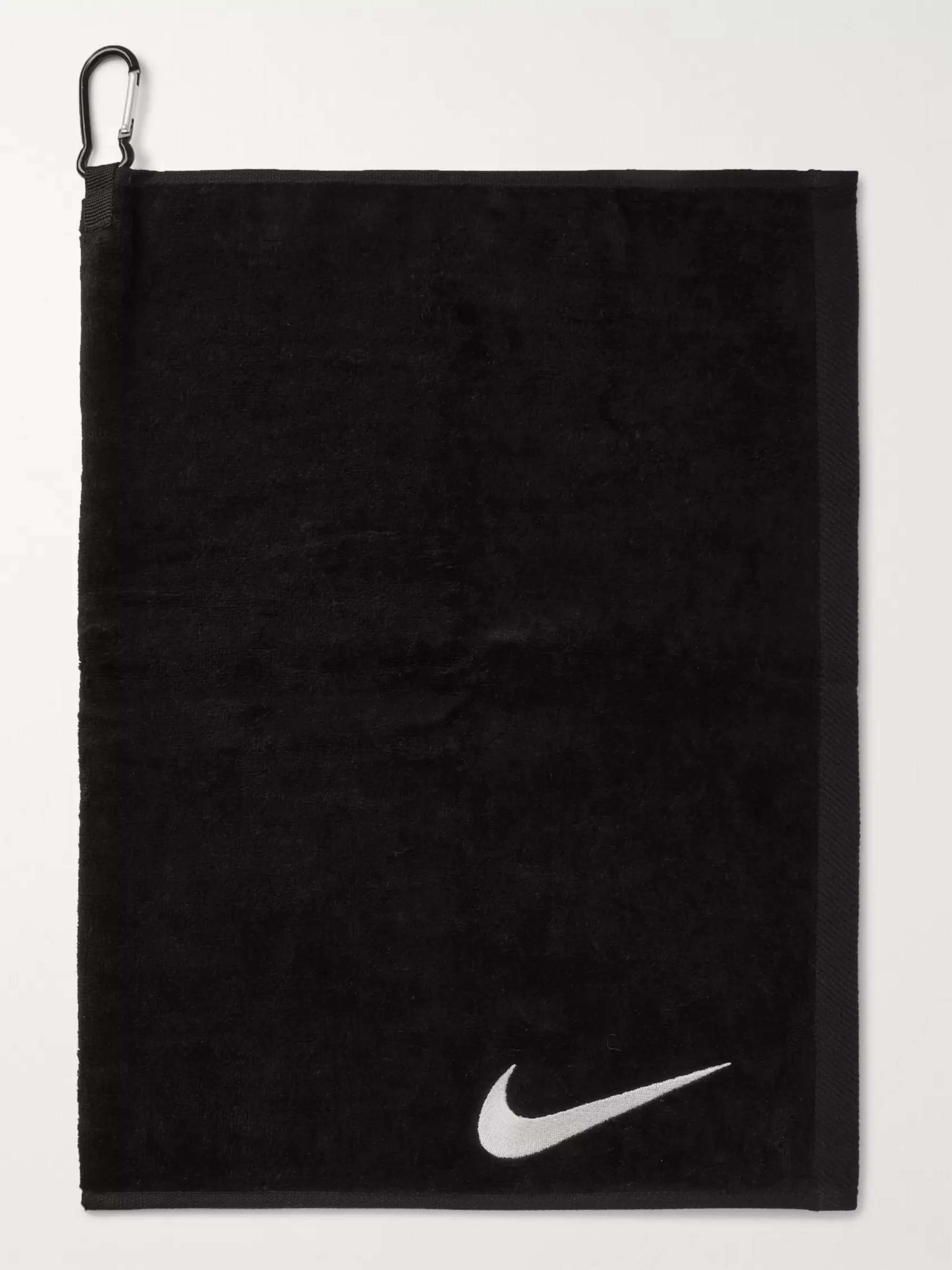 NIKE Performance Logo-Embroidered Cotton-Terry Golf Towel
