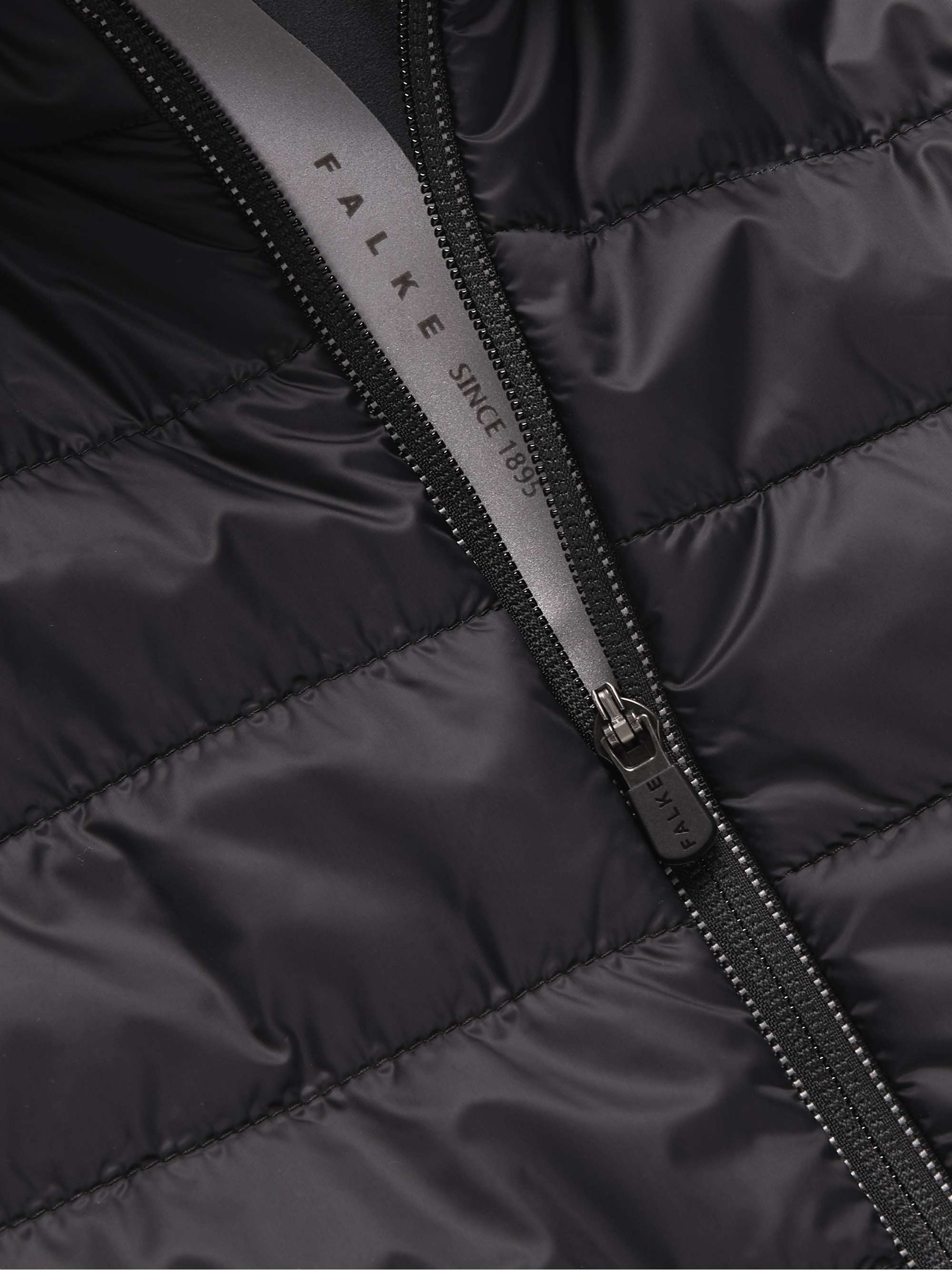 FALKE ERGONOMIC SPORT SYSTEM Stretch Jersey-Trimmed Quilted Ski Jacket