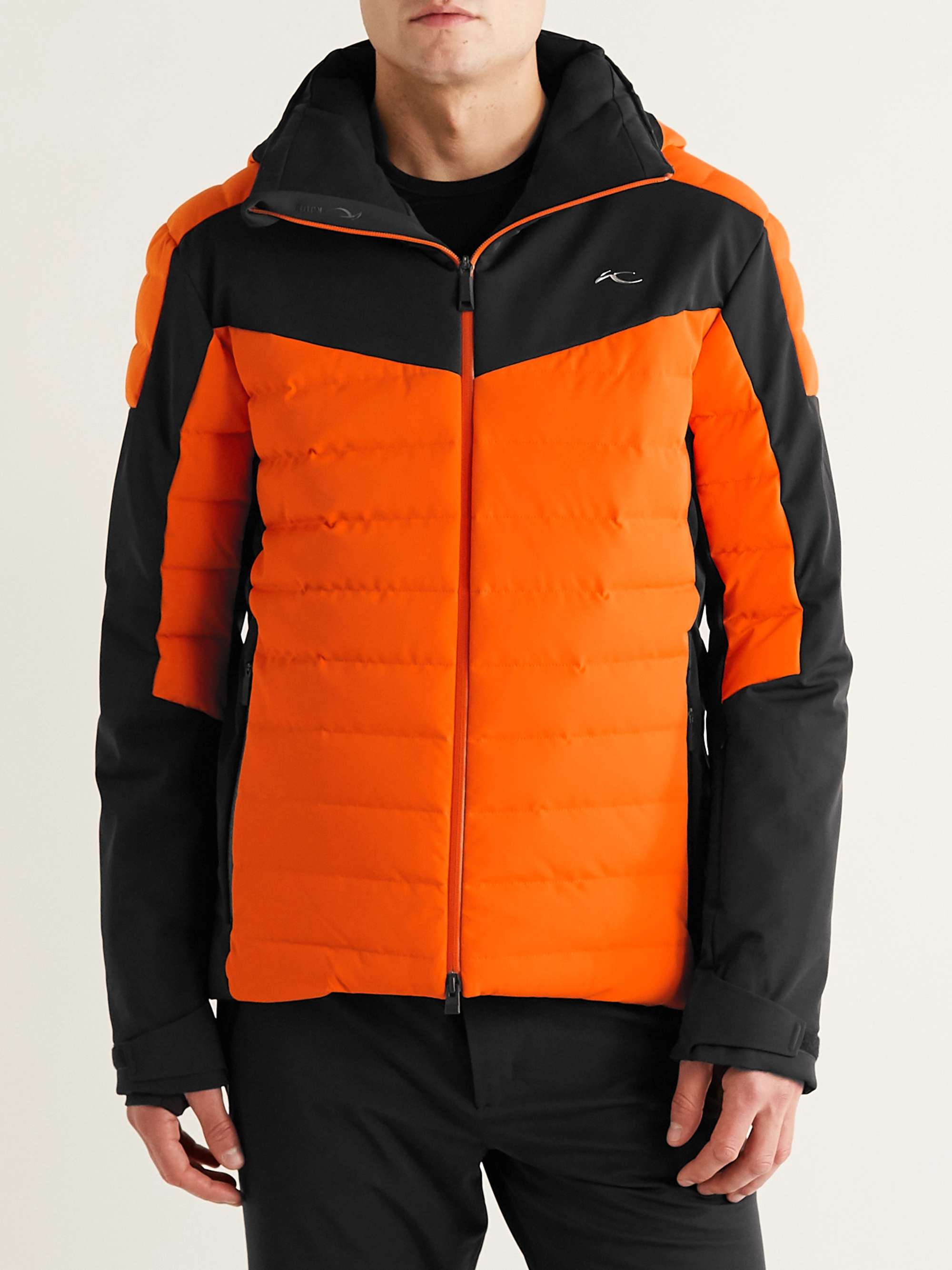 KJUS Sight Line Slim-Fit Two-Tone Quilted Ski Jacket