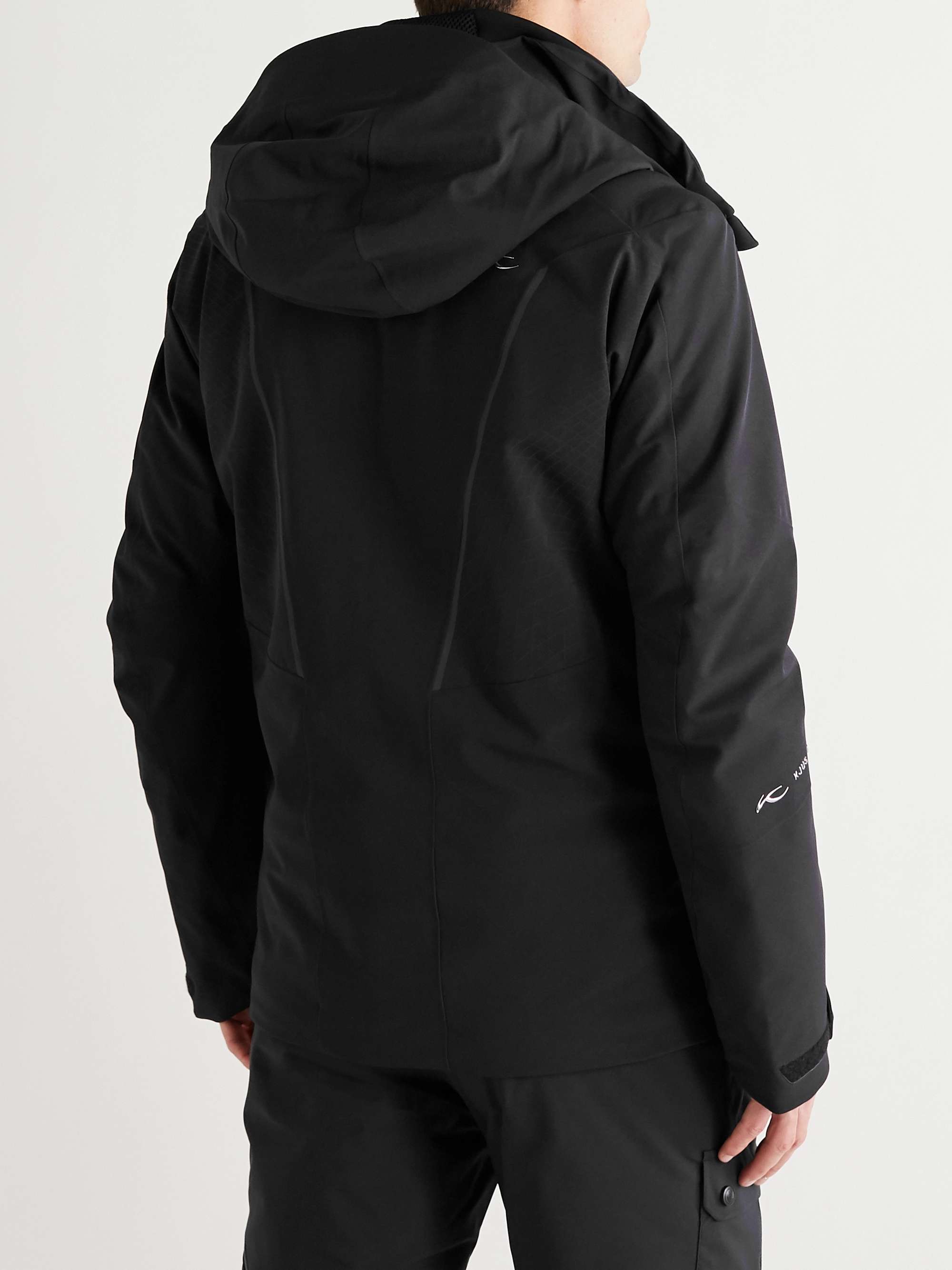 KJUS Evolve Padded Colour-Block Hooded Ski Jacket