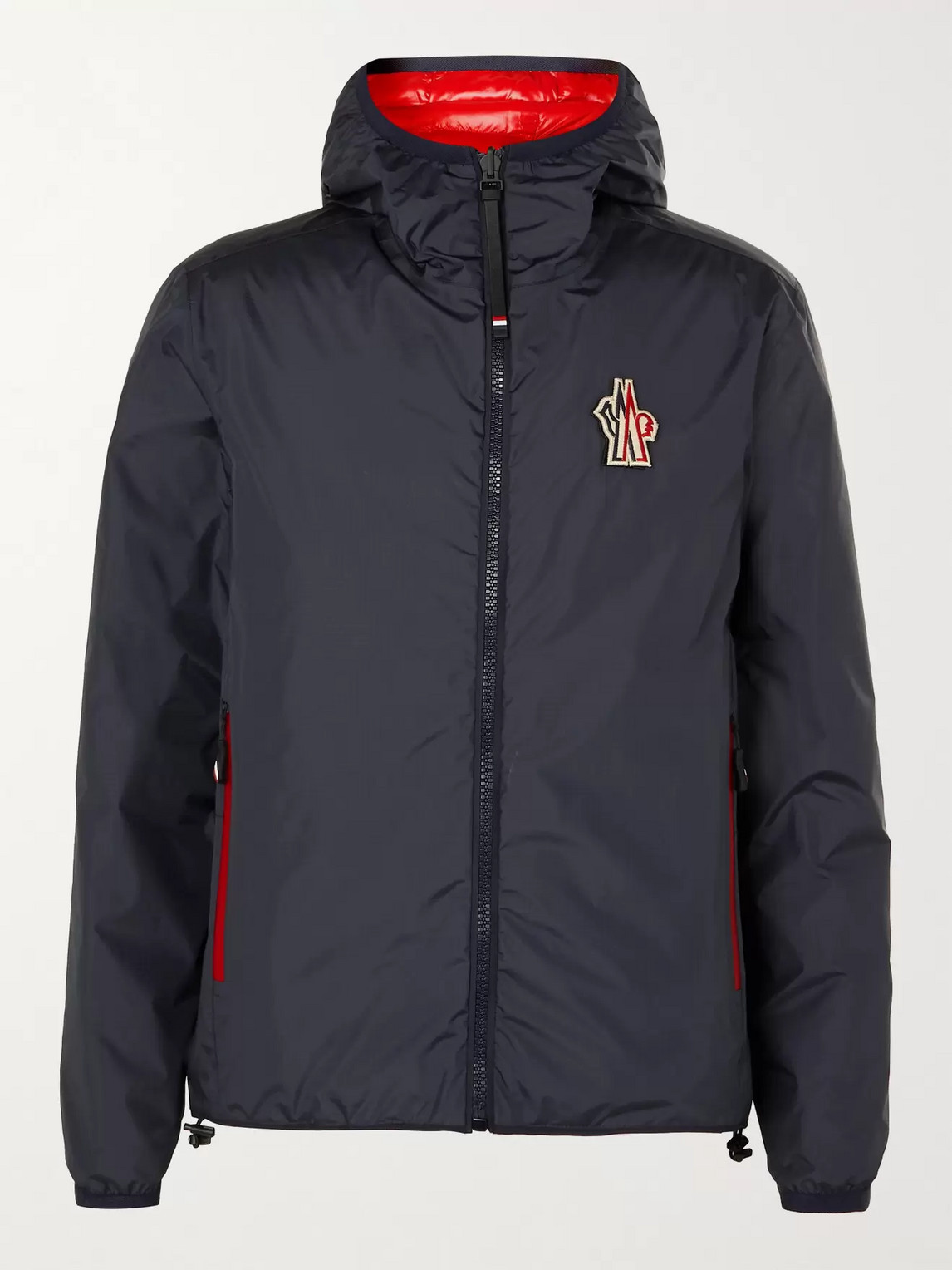 MONCLER CHAMBAVE REVERSIBLE LOGO-APPLIQUÉD QUILTED SHELL DOWN HOODED SKI JACKET