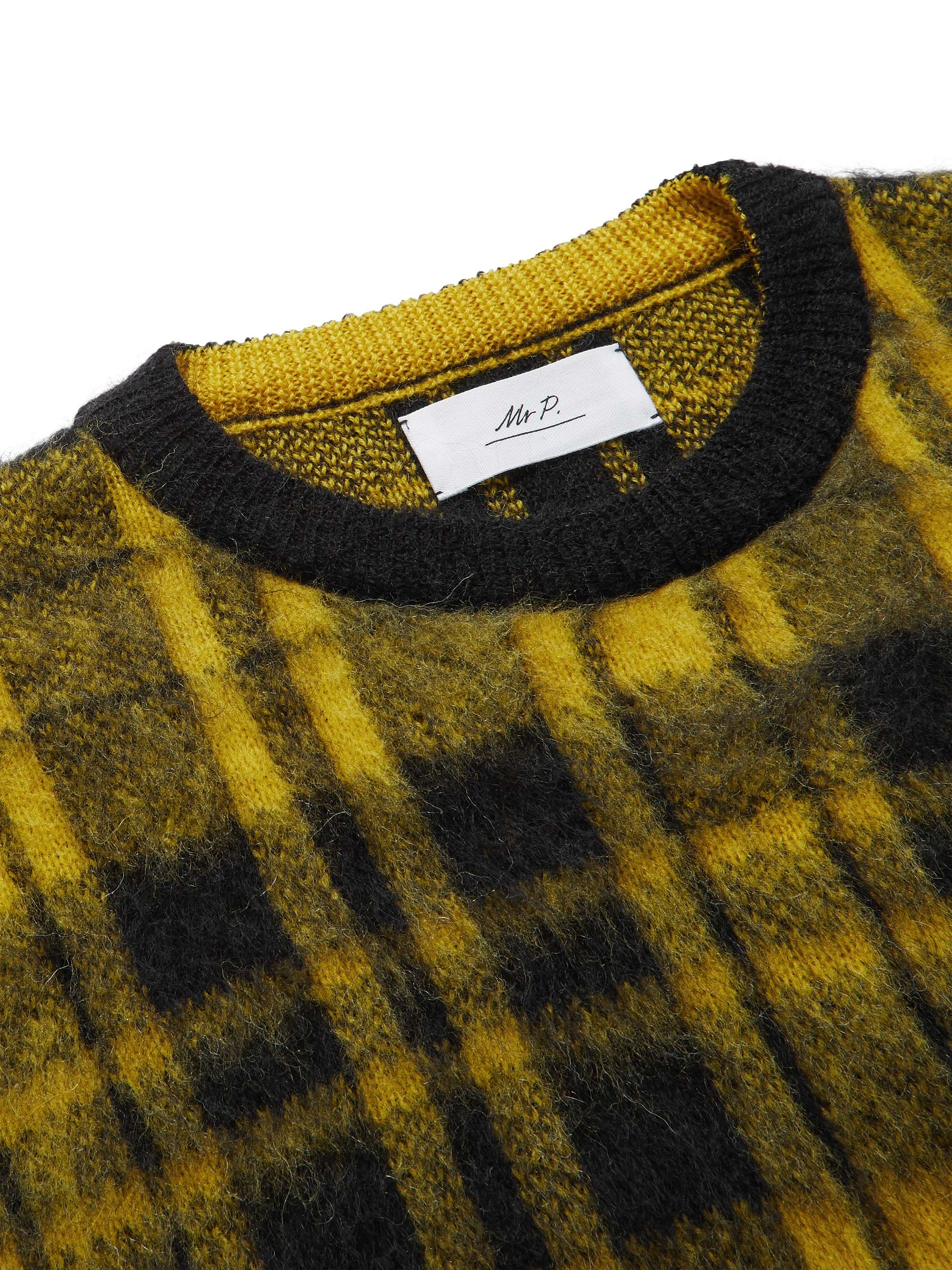 MR P. Checked Knitted Sweater