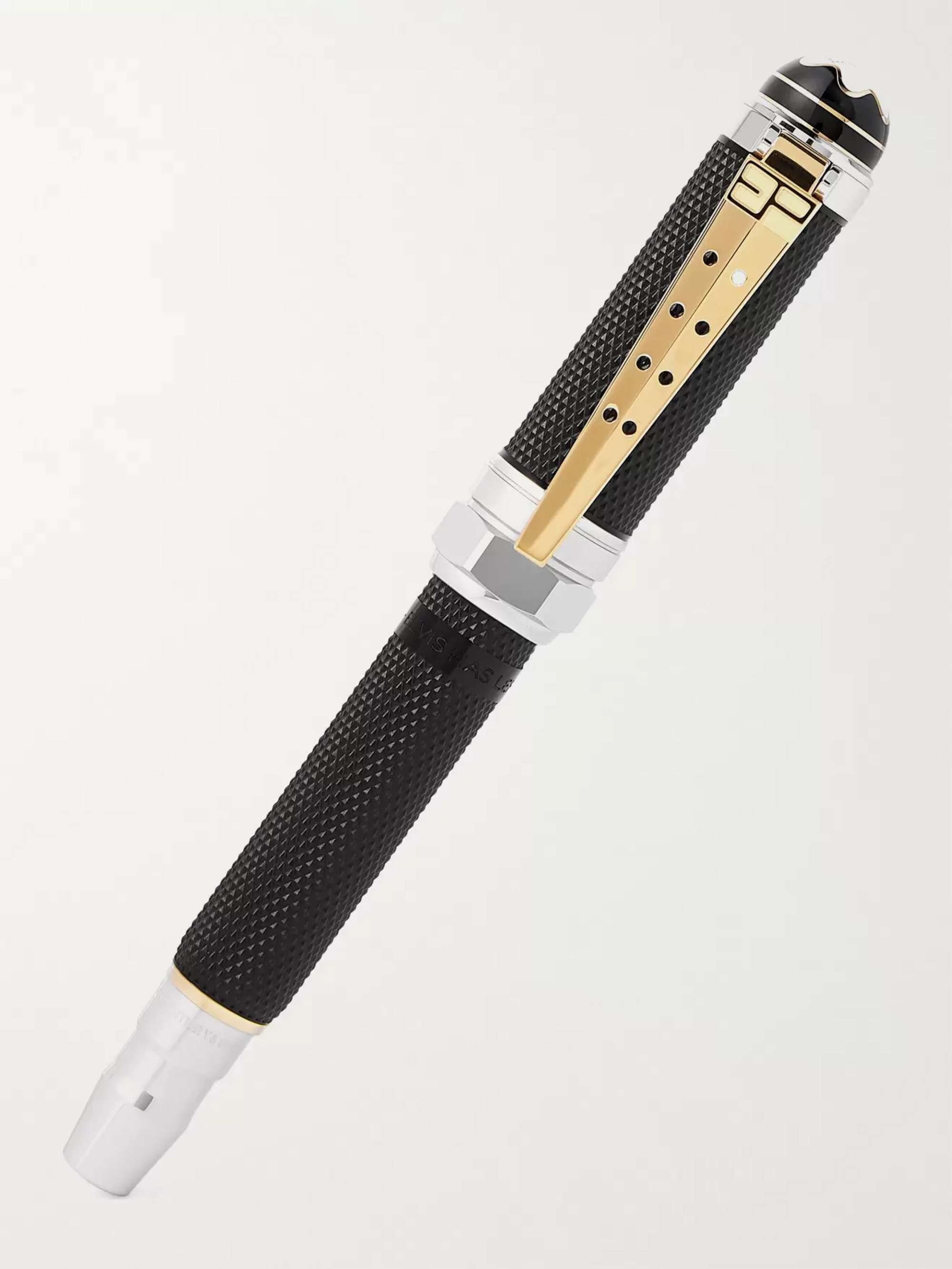 MONTBLANC Great Characters Elvis Presley Resin, Rhodium and Gold-Plated Fountain Pen