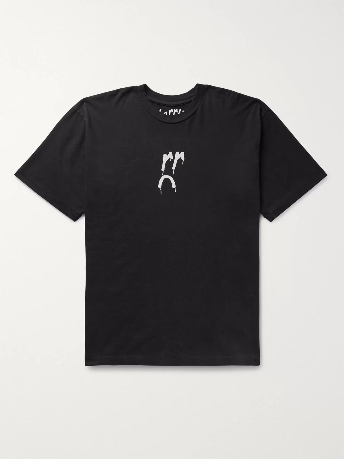 Sorry In Advance Logo-print Cotton-jersey T-shirt In Black | ModeSens