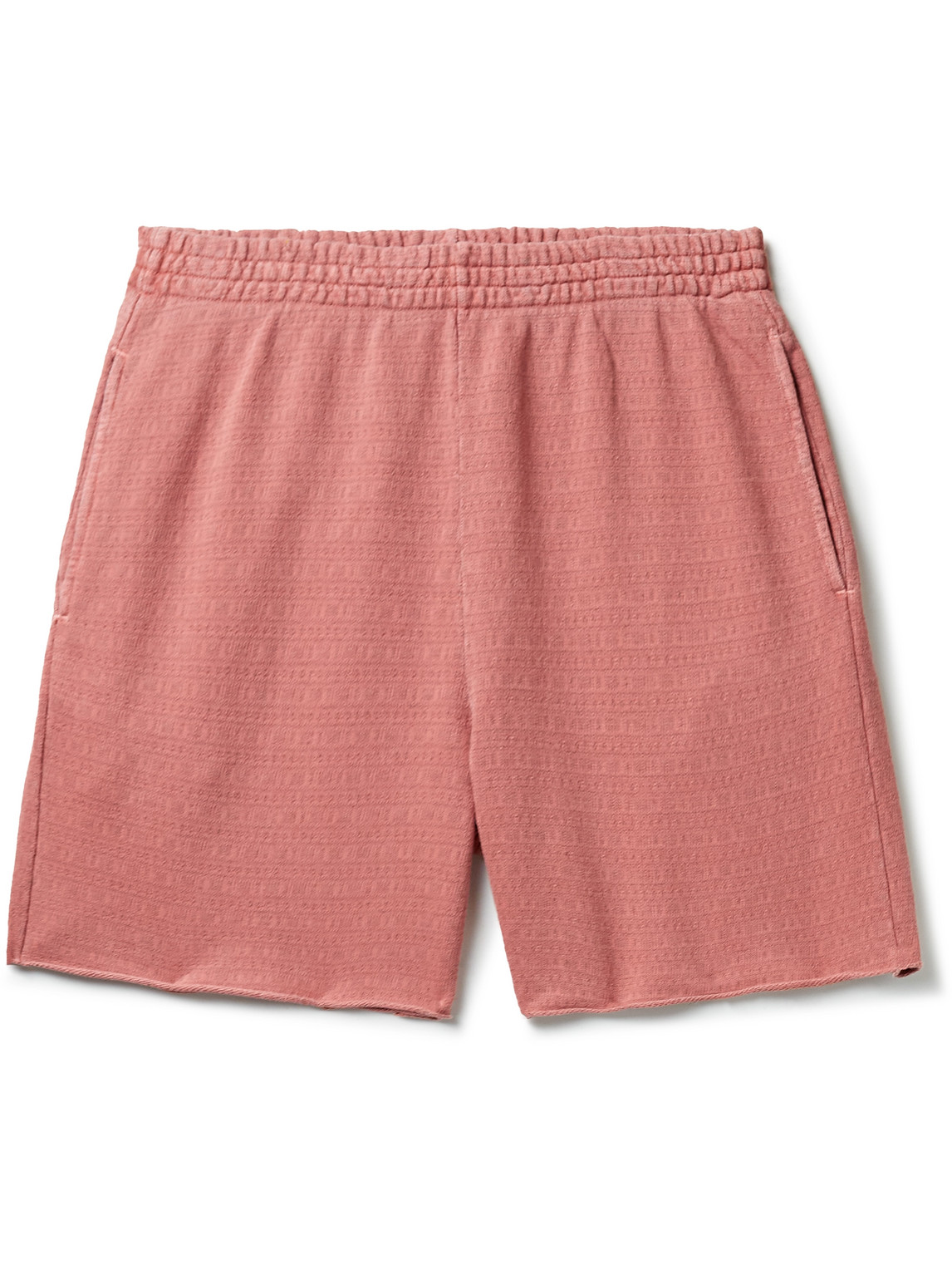 Wide-Leg Cotton-Blend Jacquard Shorts