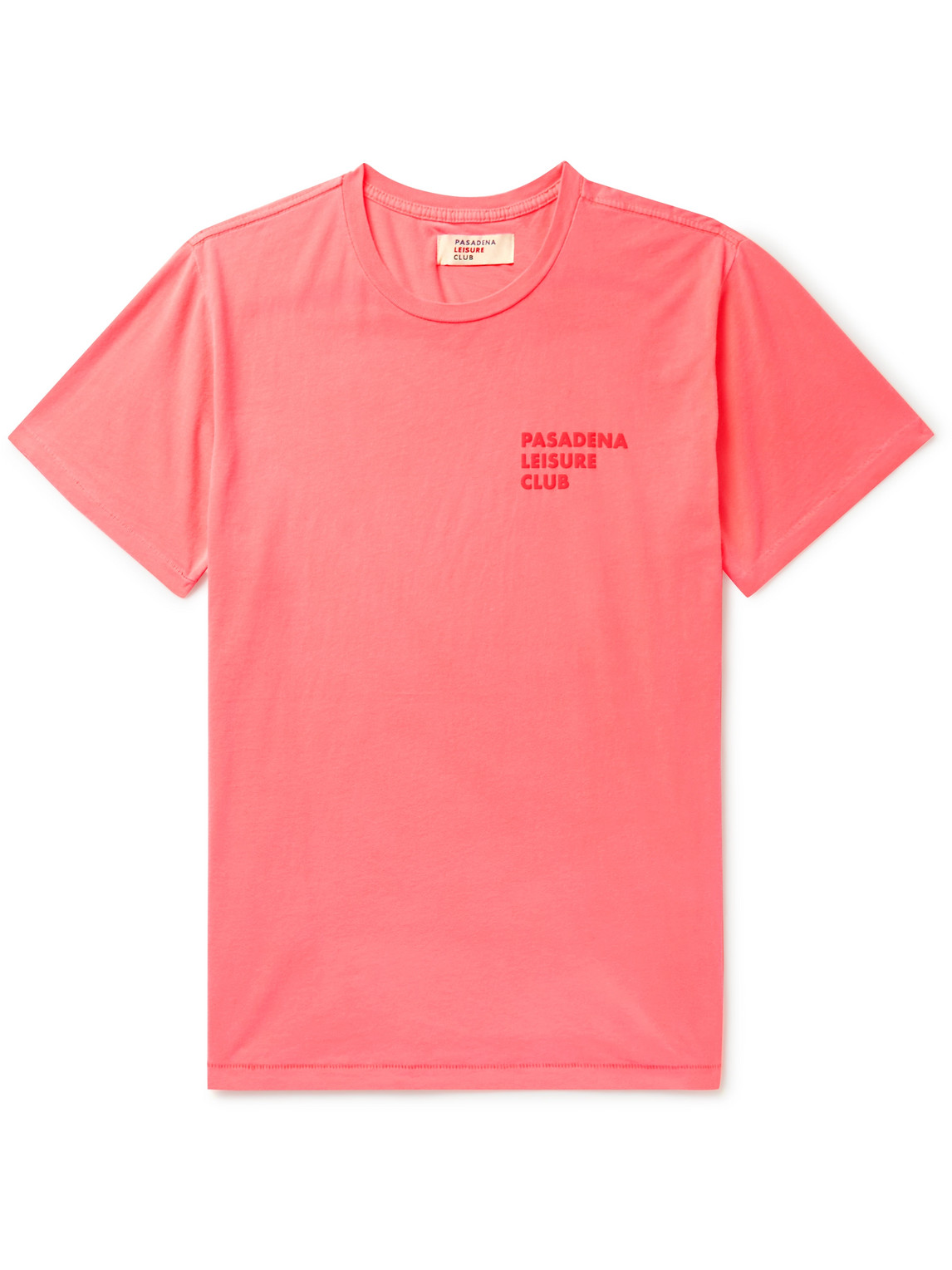 Pasadena Leisure Club Logo-print Cotton-jersey T-shirt In Pink
