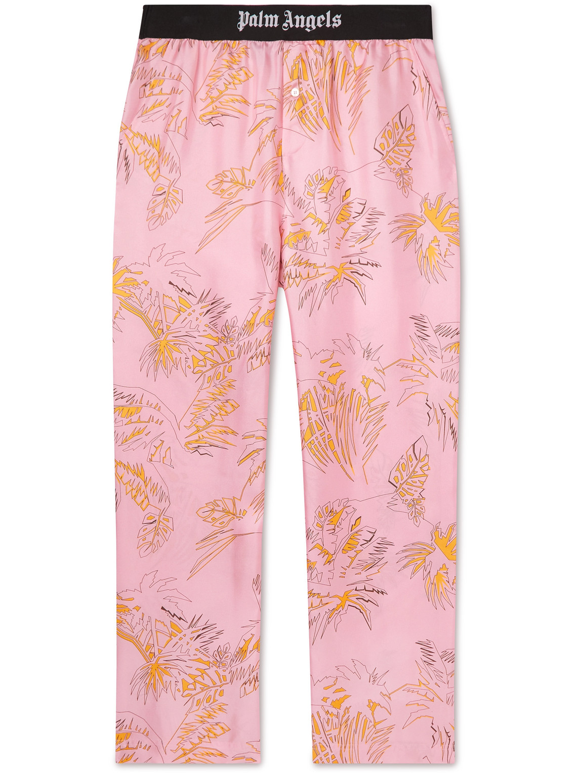 Printed Silk-Satin Pyjama Trousers