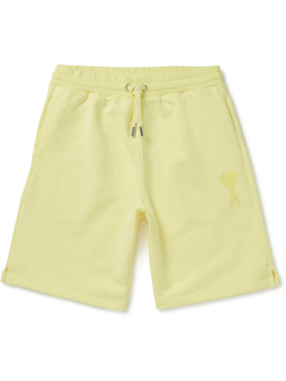Straight-Leg Logo-Embroidered Organic Cotton-Jersey Drawstring Shorts