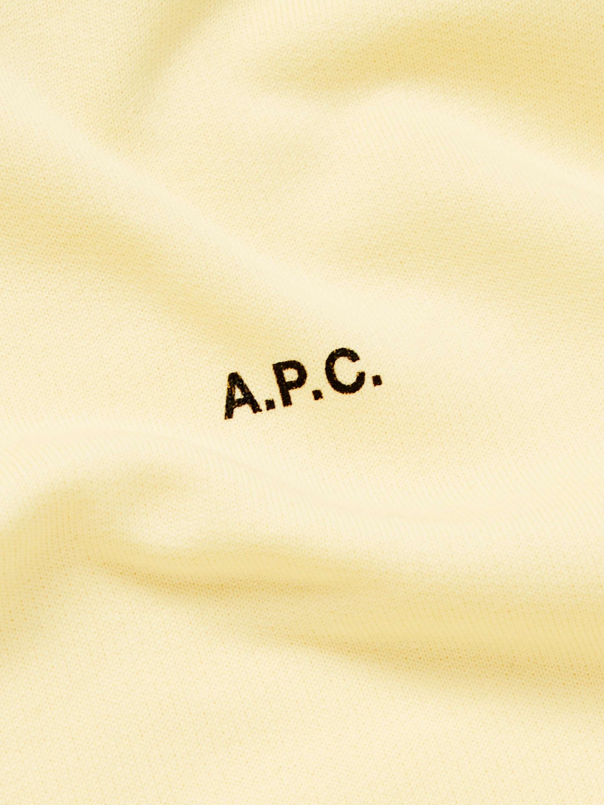 A.P.C. Larry Logo-Print Cotton-Jersey Hoodie