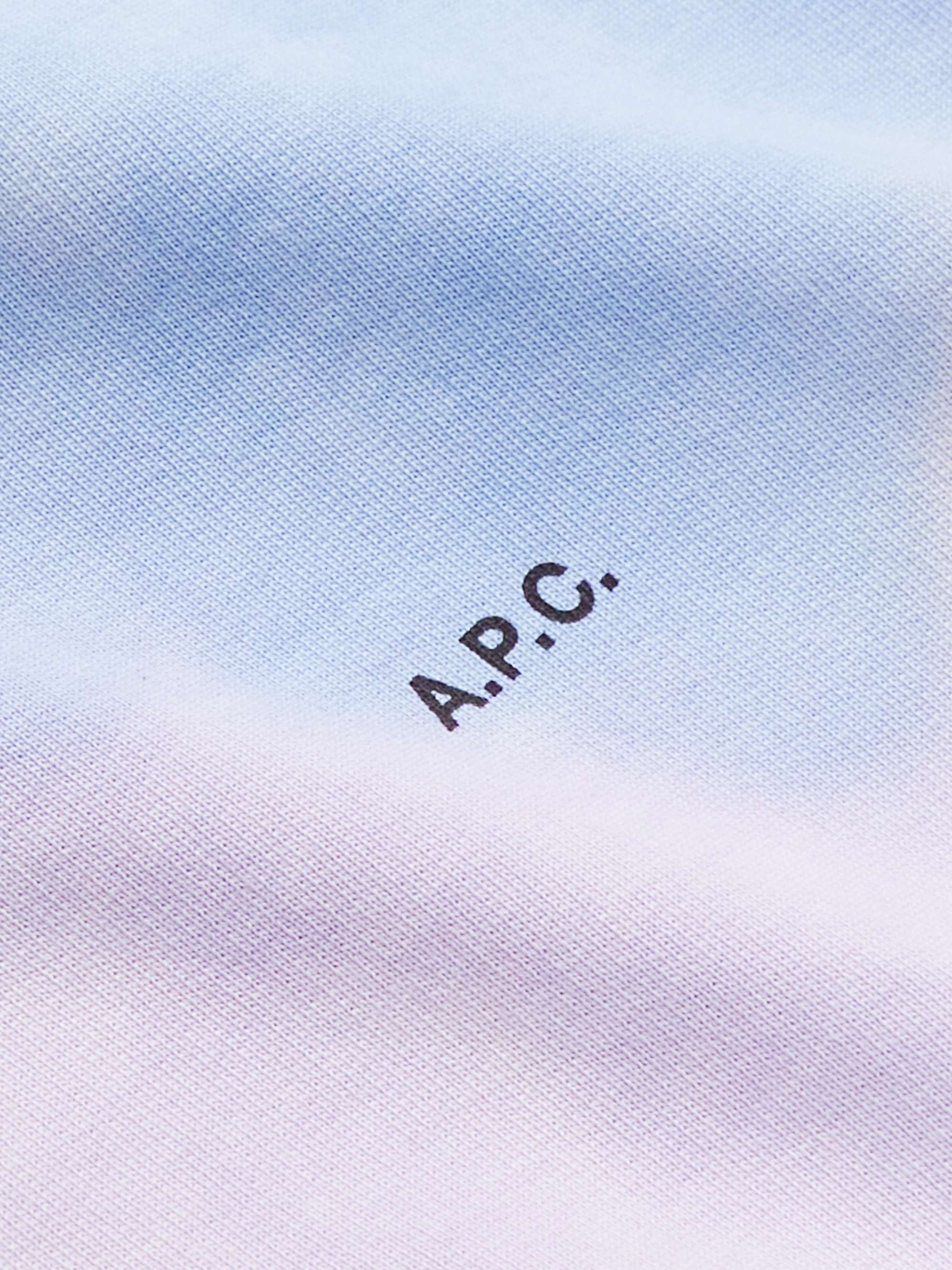 A.P.C. Logo-Print Tie-Dyed Cotton-Jersey Sweatshirt