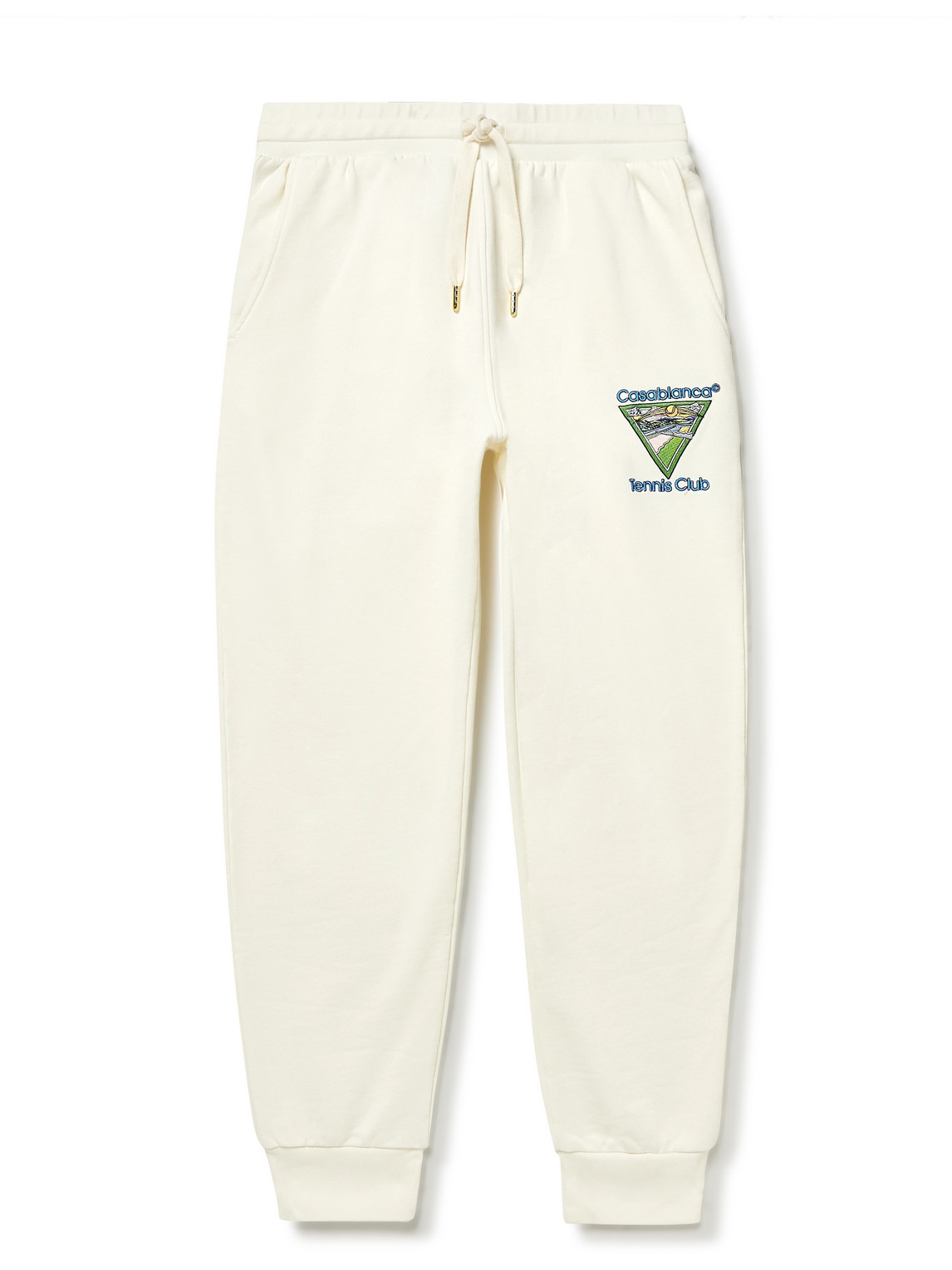 Logo-Embroidered Organic Cotton-Jersey Sweatpants