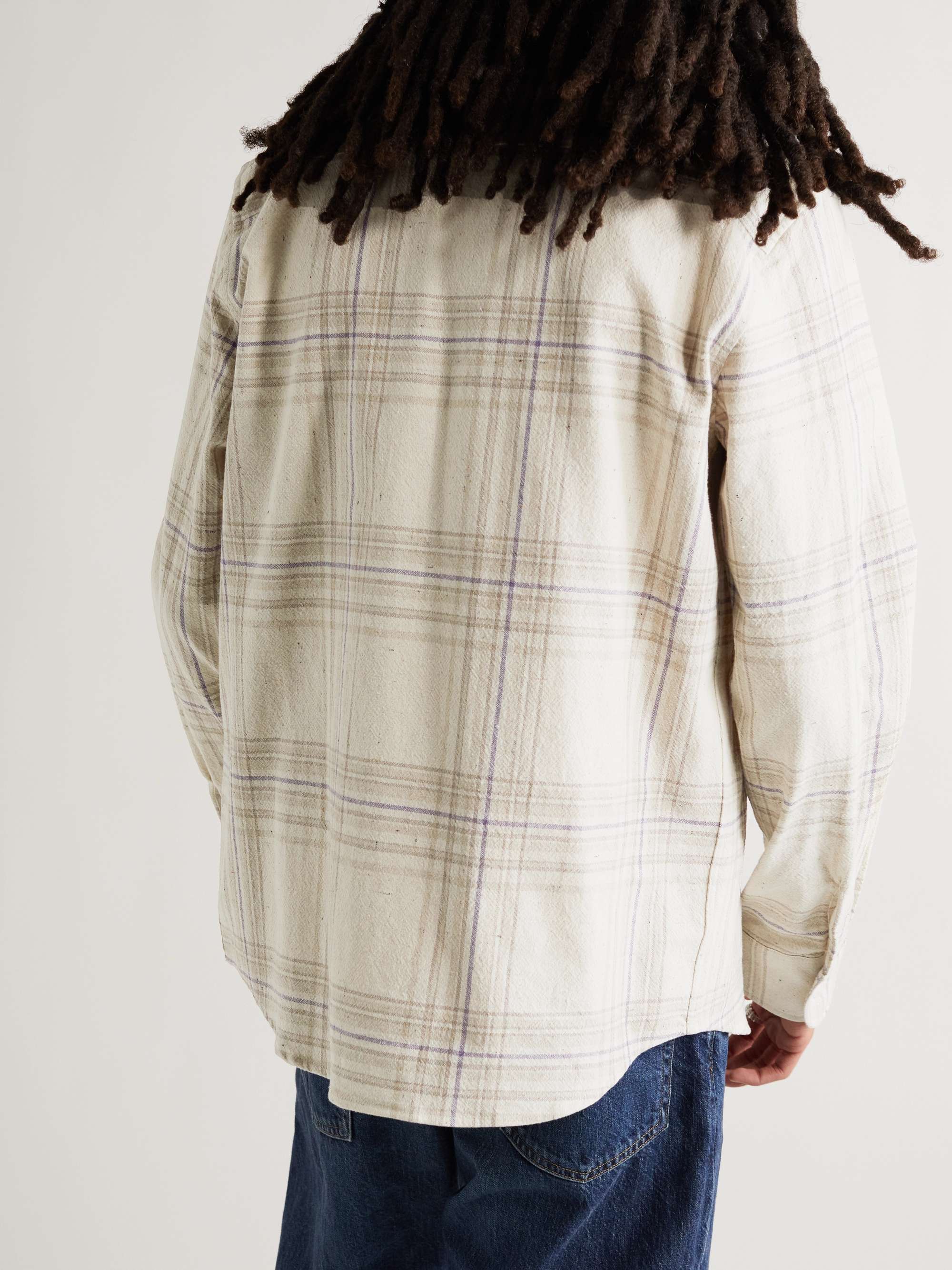 A.P.C. Trek Checked Recycled Cotton-Blend Flannel Overshirt