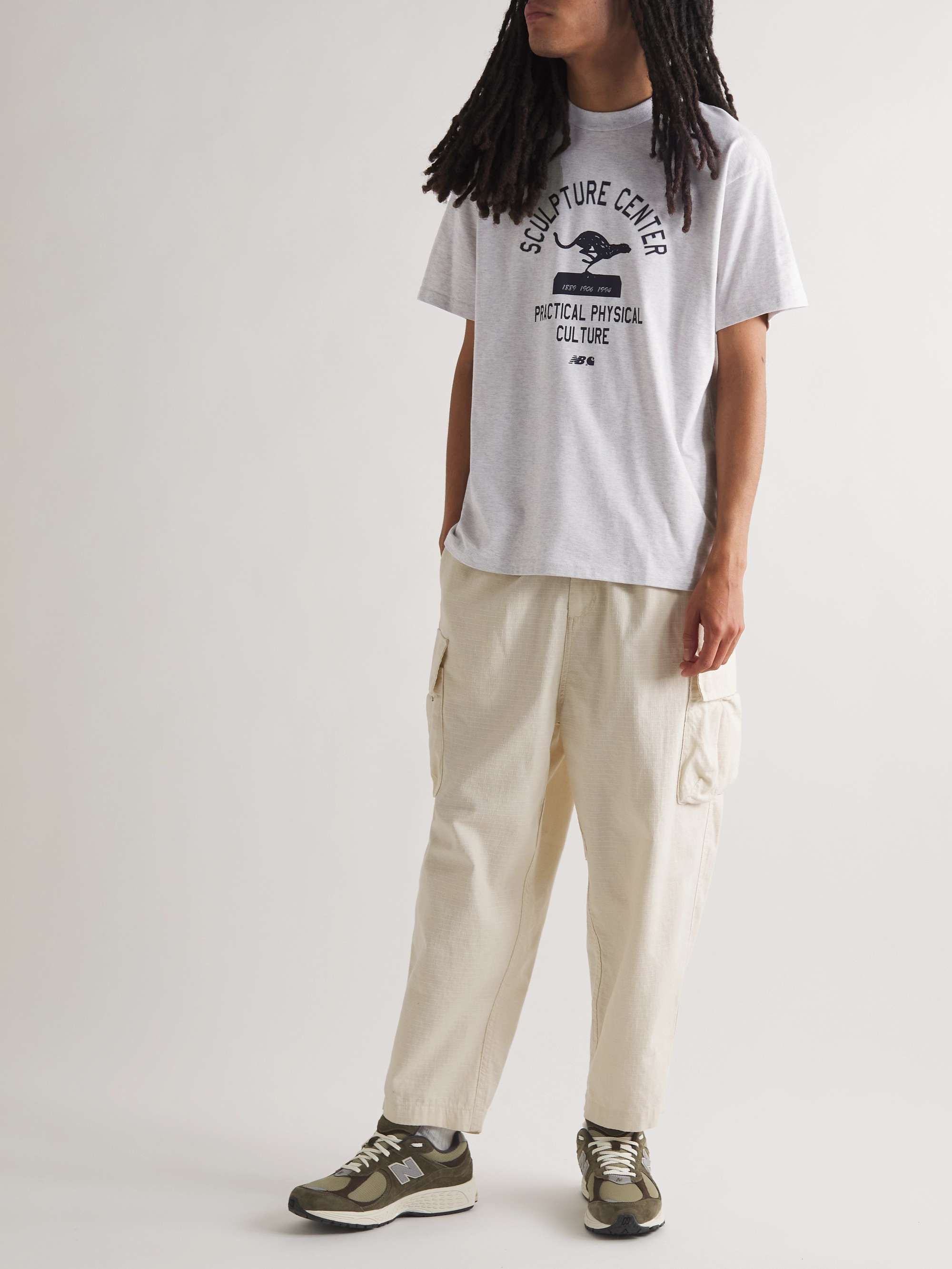 CARHARTT WIP + New Balance Sculpture Center Logo-Print Cotton-Jersey T-shirt