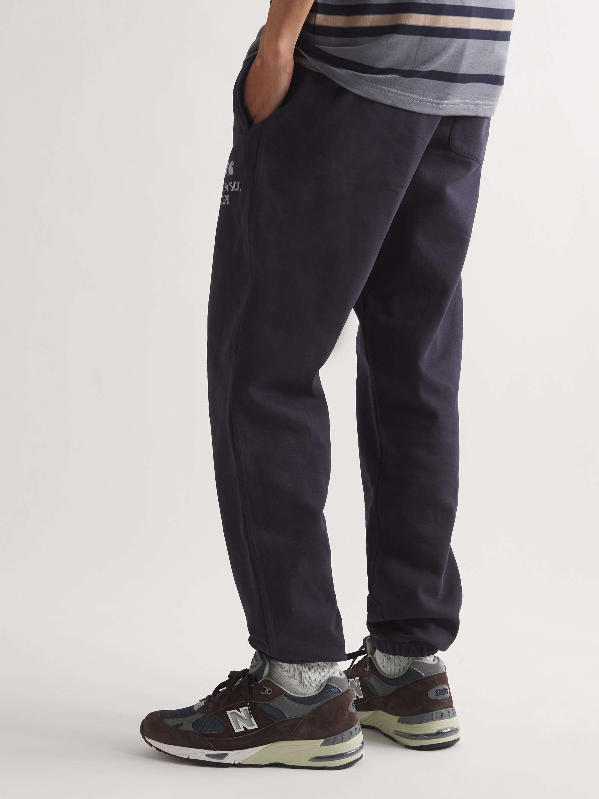 CARHARTT WIP + New Balance Sculpture Center Garment-Dyed Cotton-Blend Jersey Sweatpants