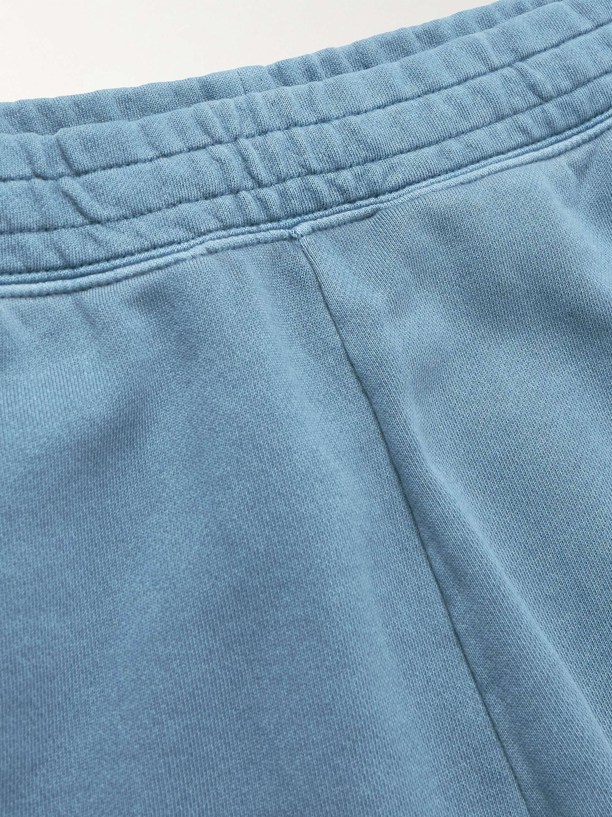 Blue Nelson Straight-Leg Pigment-Dyed Cotton-Jersey Shorts 