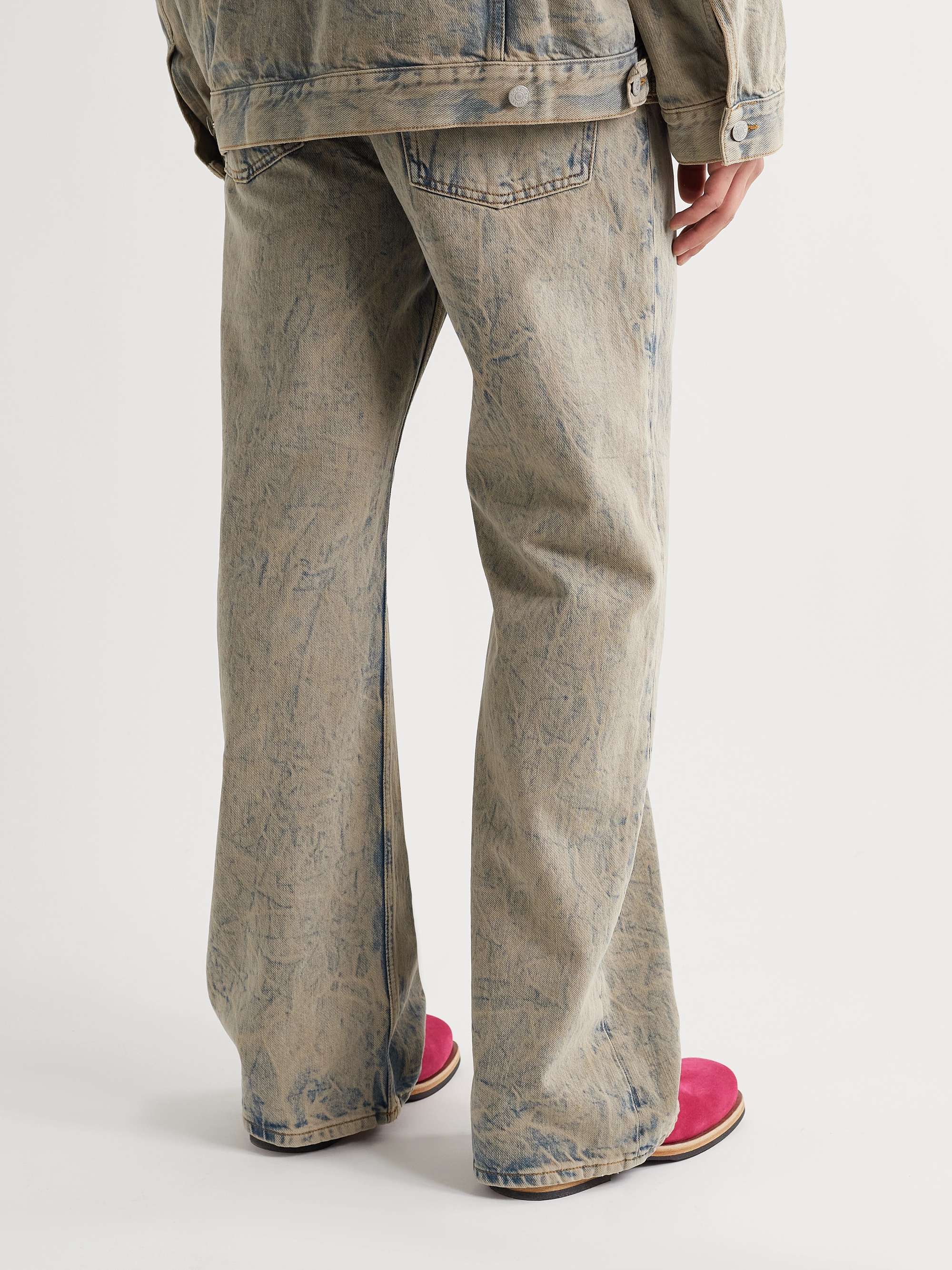 ACNE STUDIOS Wide-Leg Distressed Organic Jeans