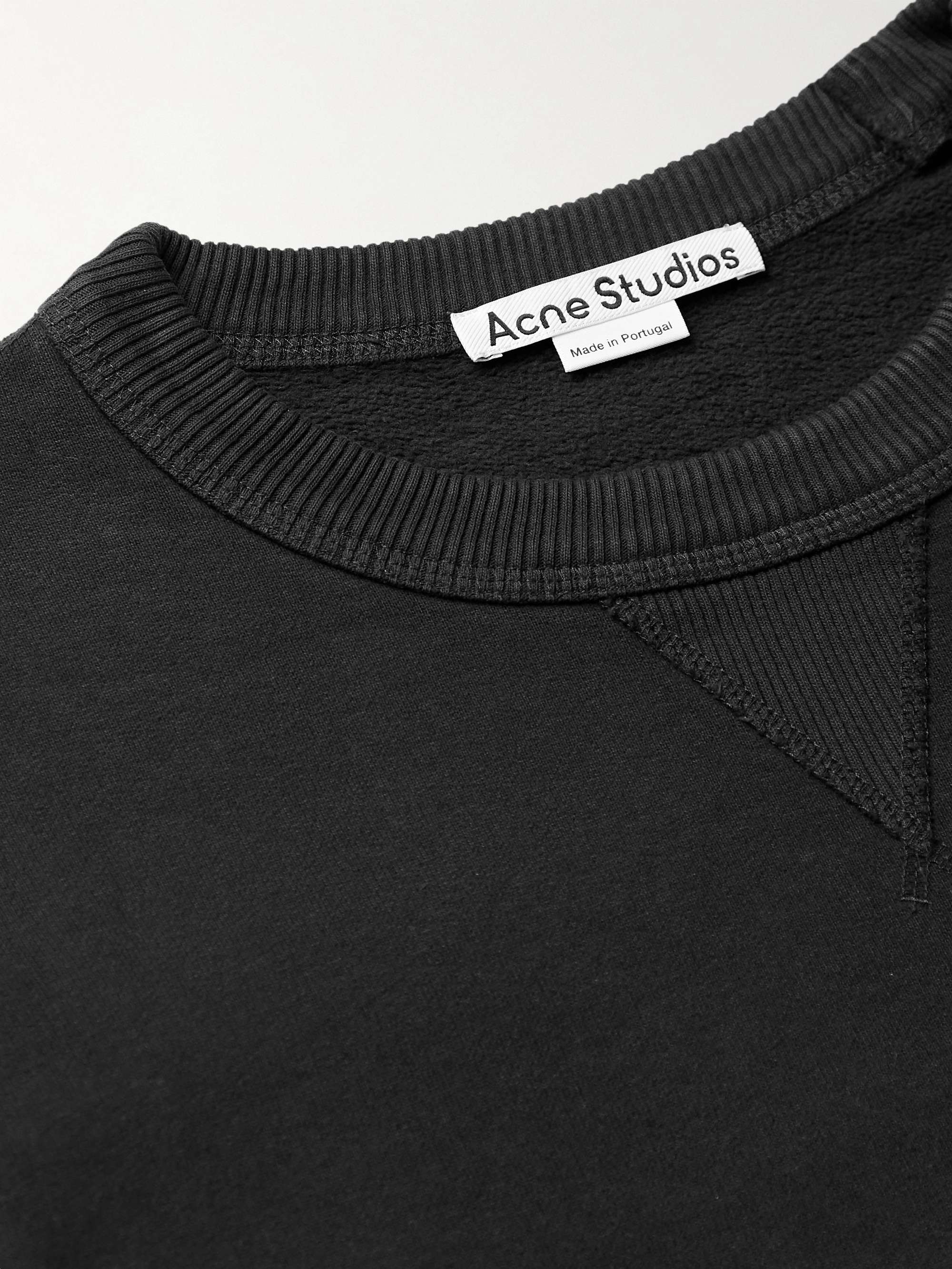 ACNE STUDIOS Logo-Print Cotton-Jersey Sweatshirt