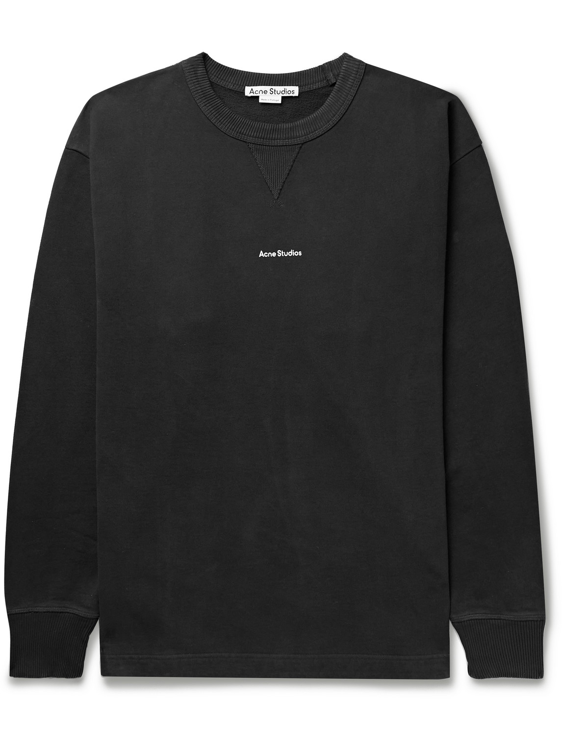 Acne Studios Logo-Print Cotton-Jersey Sweatshirt