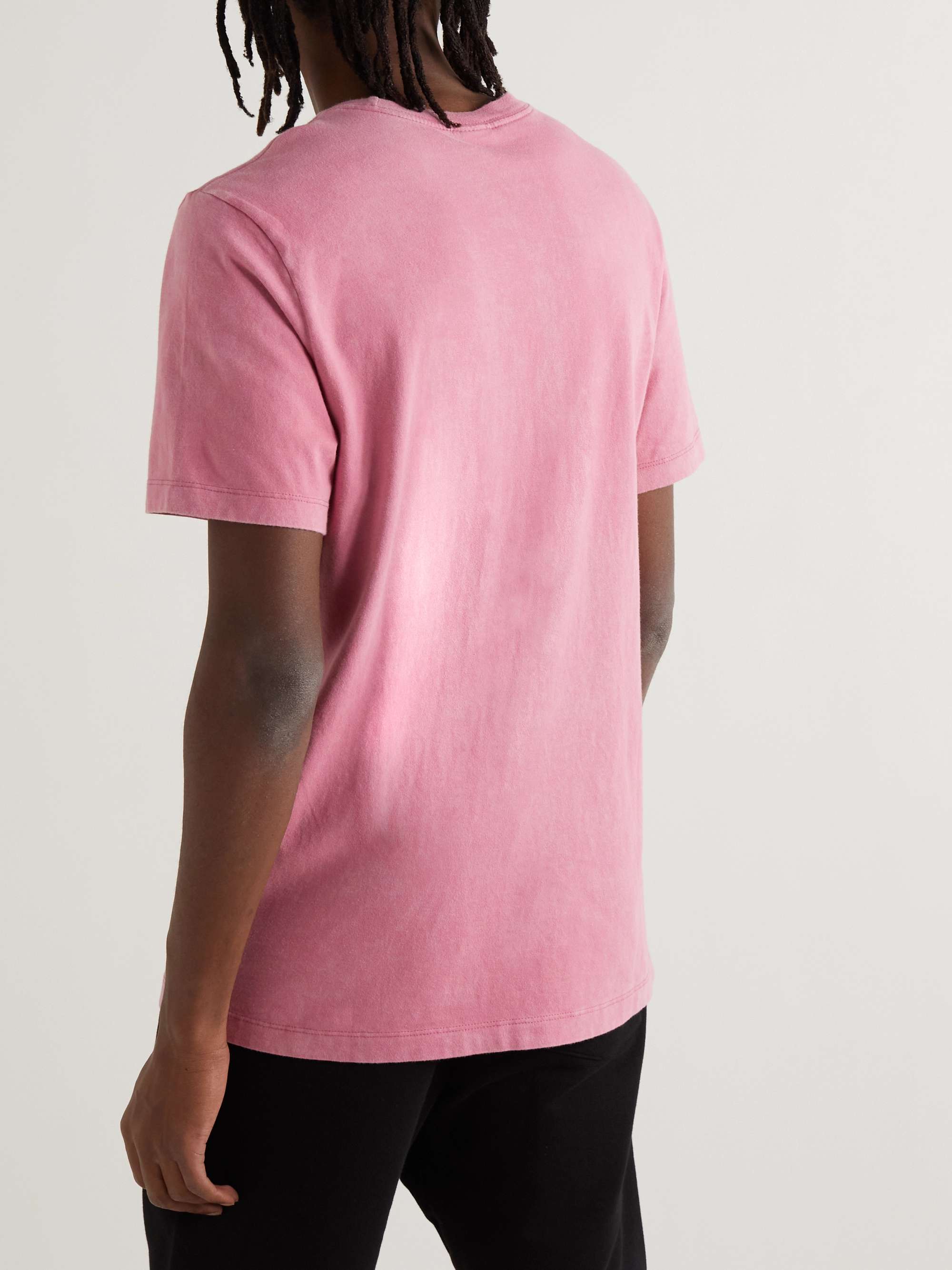 NIKE Logo-Print Garment-Dyed Cotton-Jersey T-Shirt