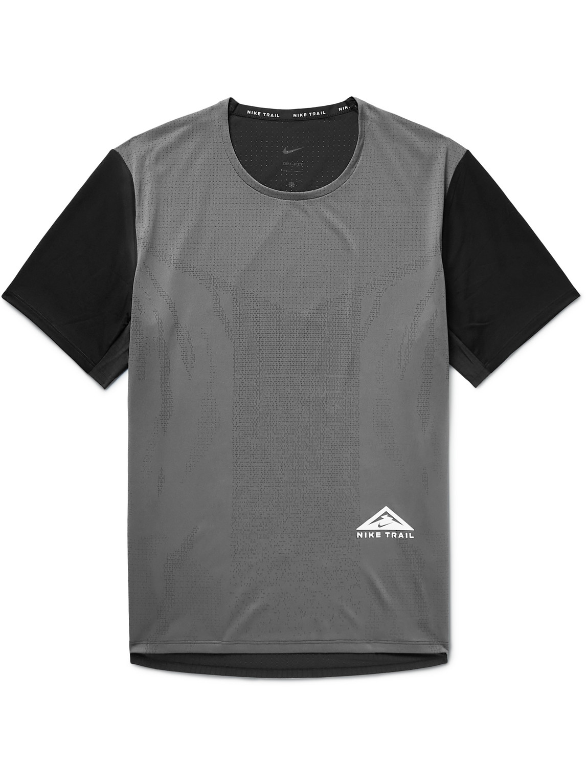 Nike Running Rise 365 Logo-Print Dri-FIT and Ripstop T-Shirt