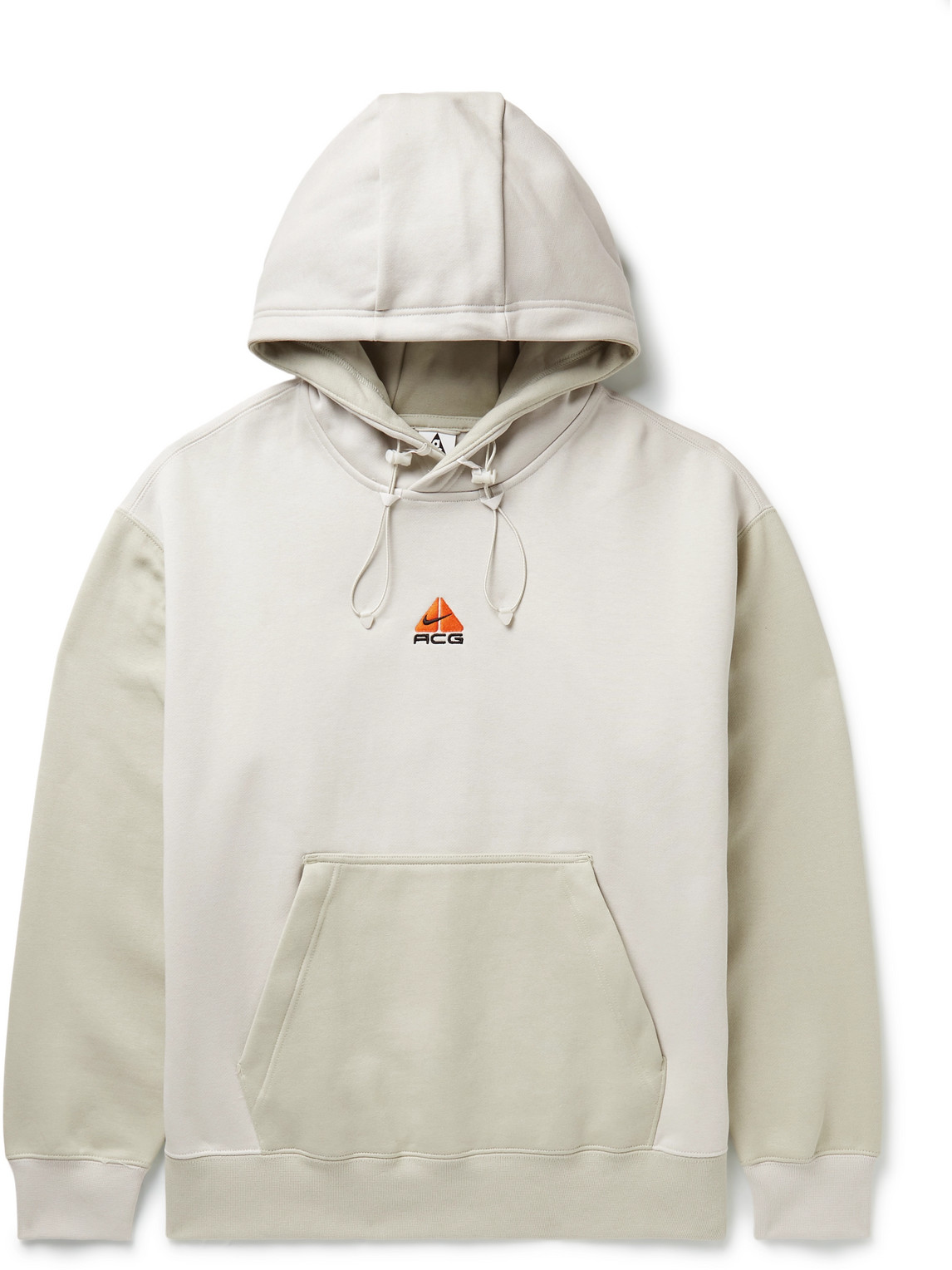 NRG ACG Logo-Embroidered Cotton-Blend Jersey Hoodie