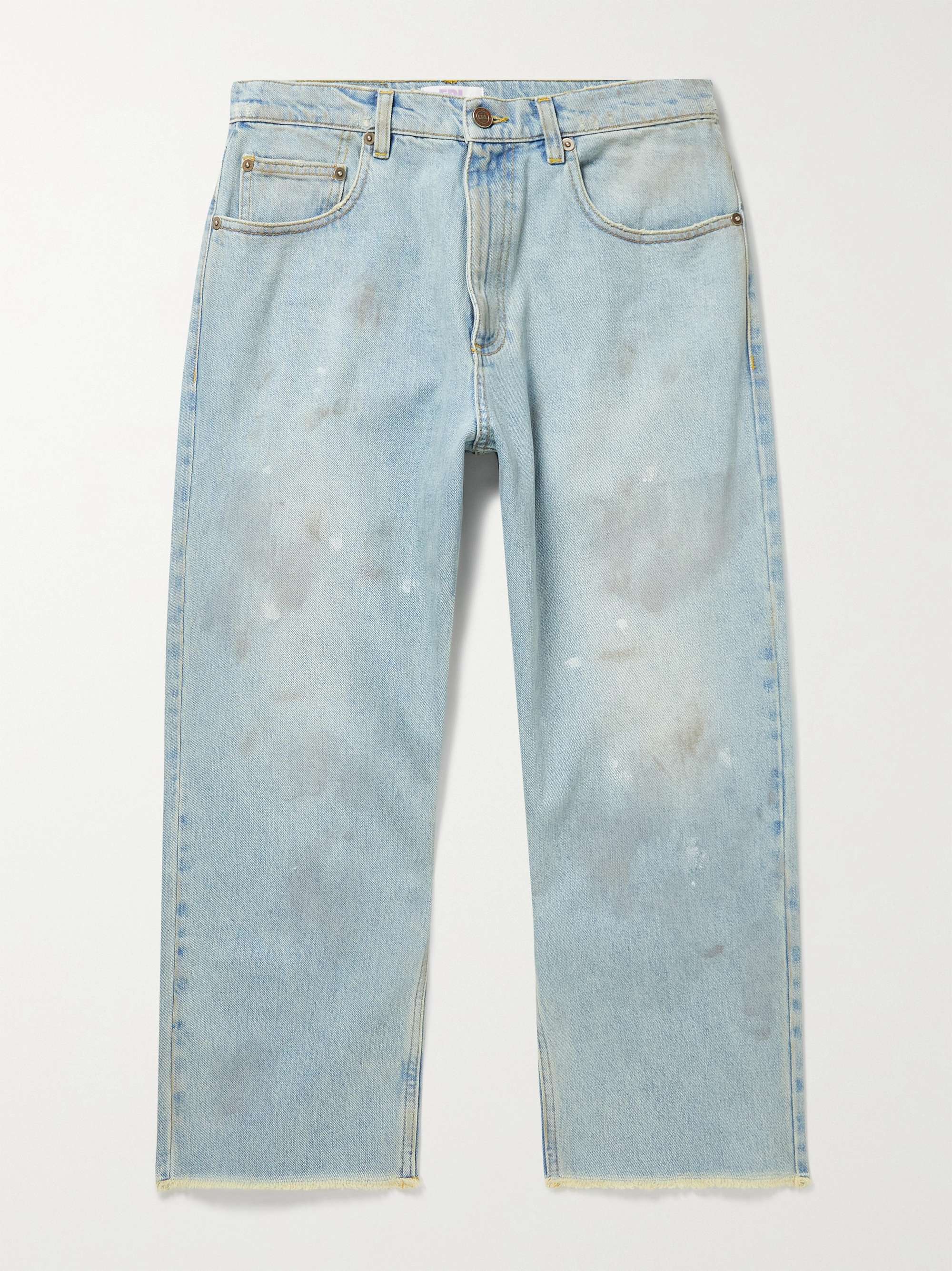 mrporter.com | Cropped Straight-Leg Distressed Jeans
