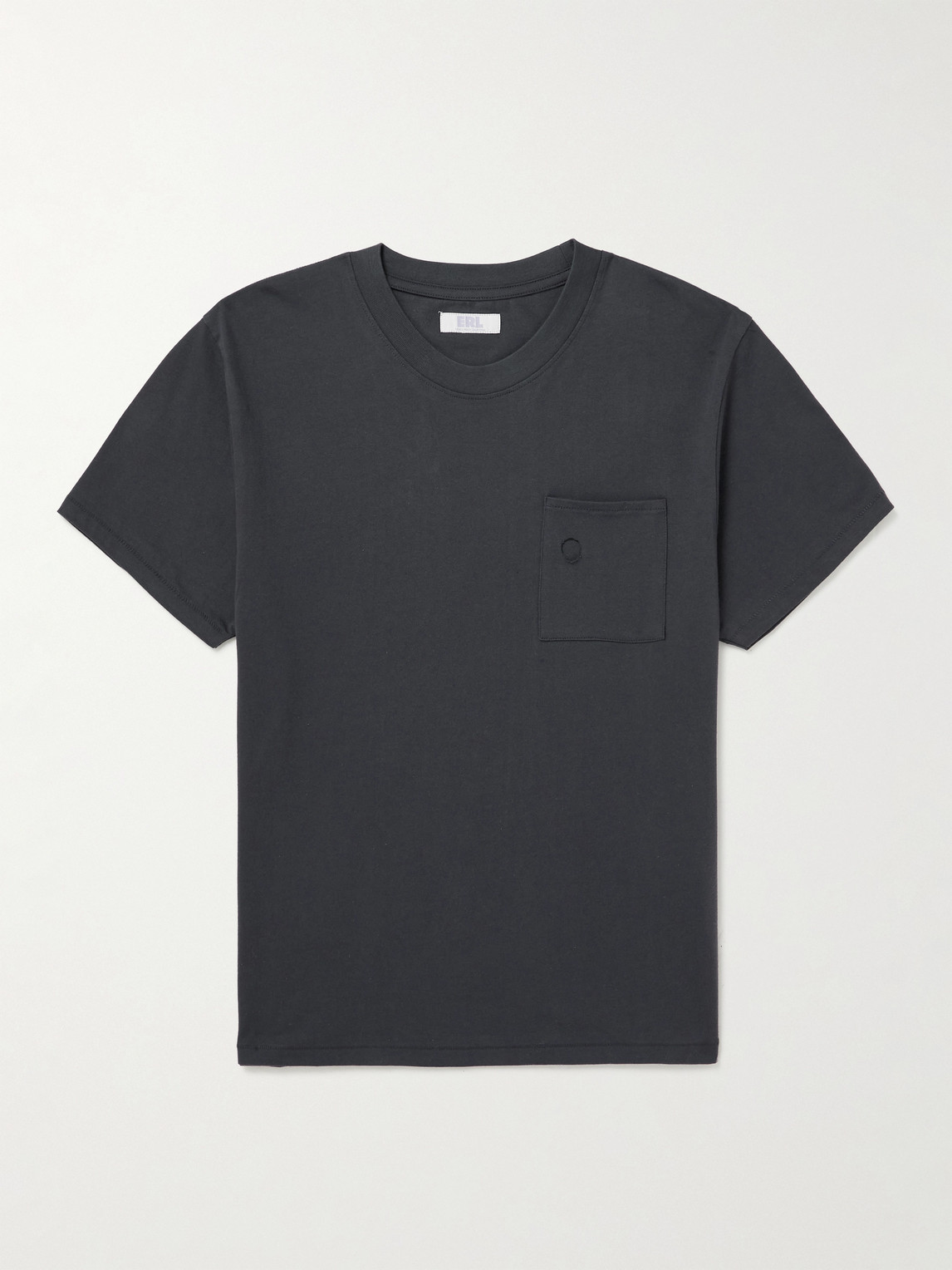Erl Distressed Cotton-jersey T-shirt In Gray