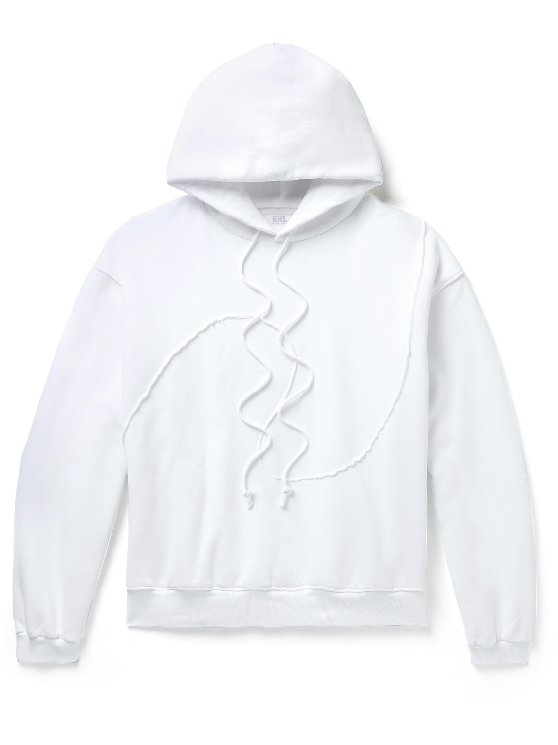 ERL Wave Panelled Cotton-Blend Jersey Hoodie