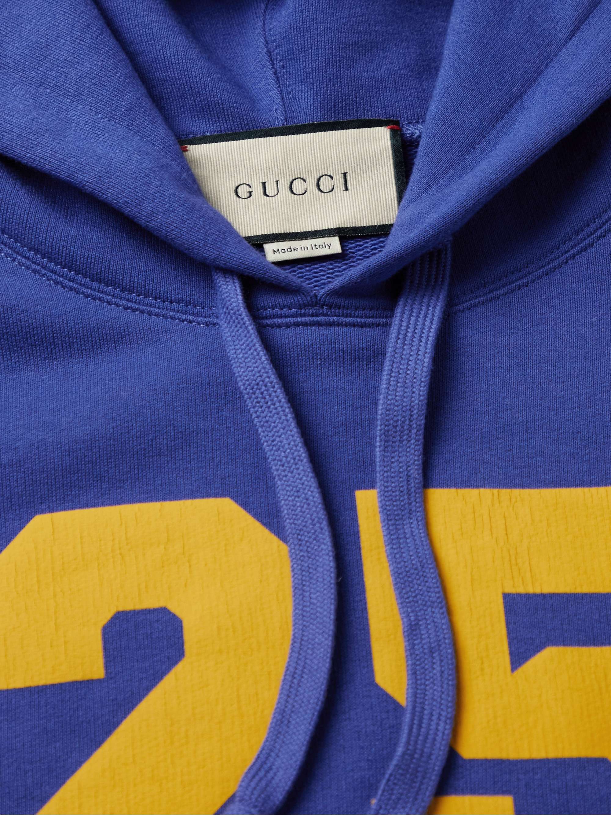 GUCCI Printed Cotton-Jersey Hoodie