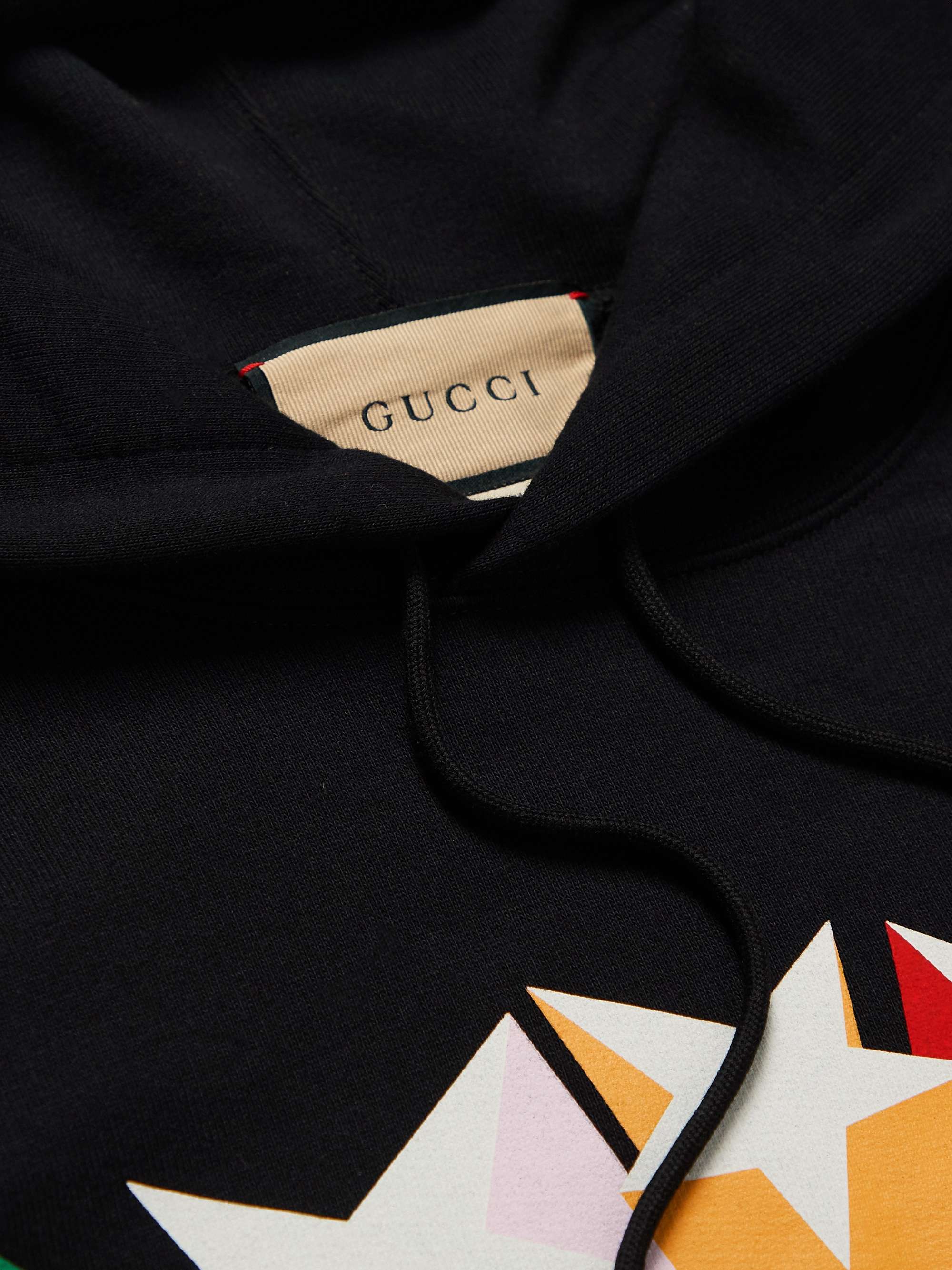 GUCCI Logo-Print Cotton-Jersey Hoodie