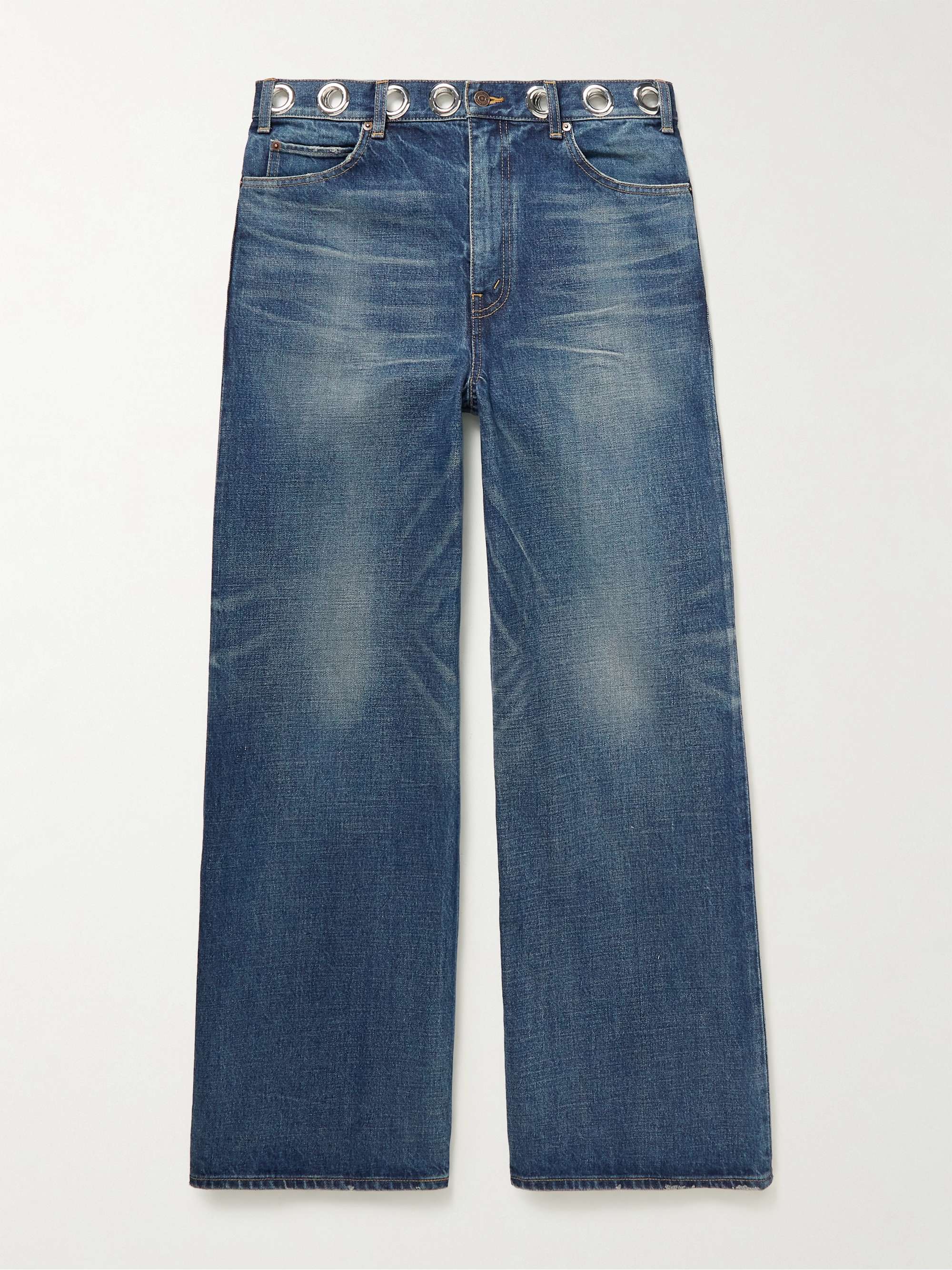 CELINE HOMME Wide-Leg Embellished Jeans