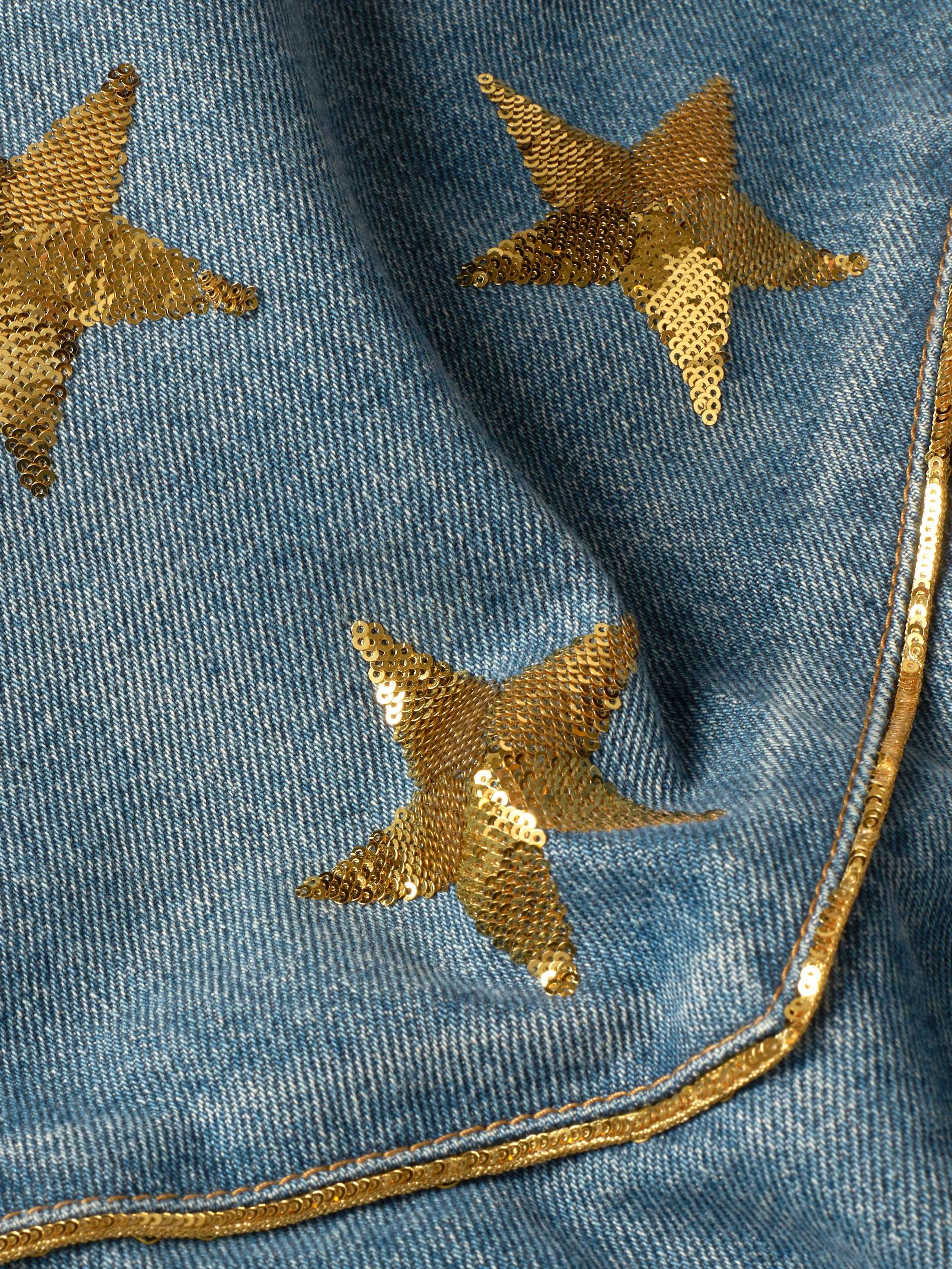 CELINE HOMME Sequin-Embellished Denim Blouson Jacket