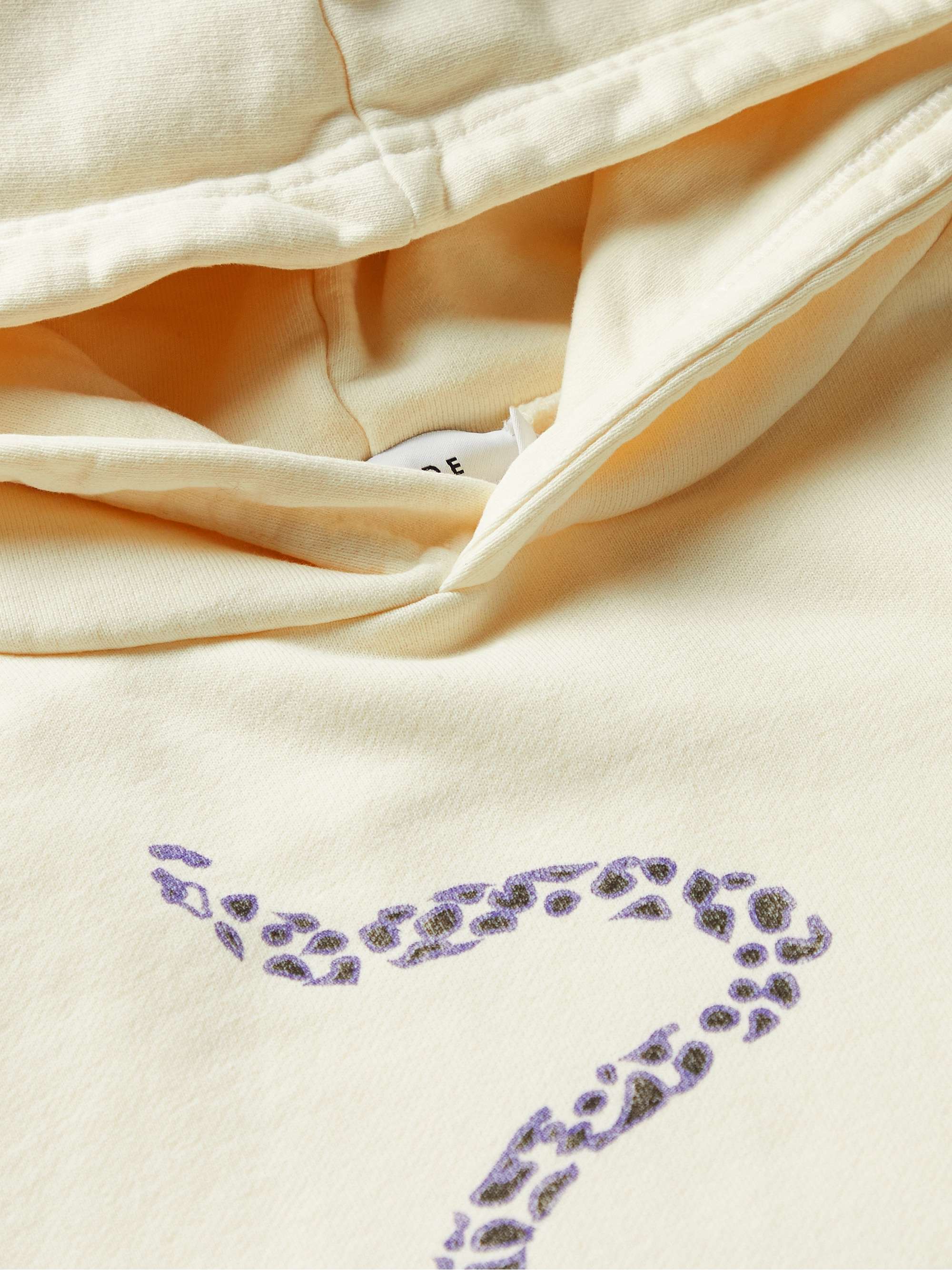 RHUDE Logo-Print Cotton-Jersey Hoodie