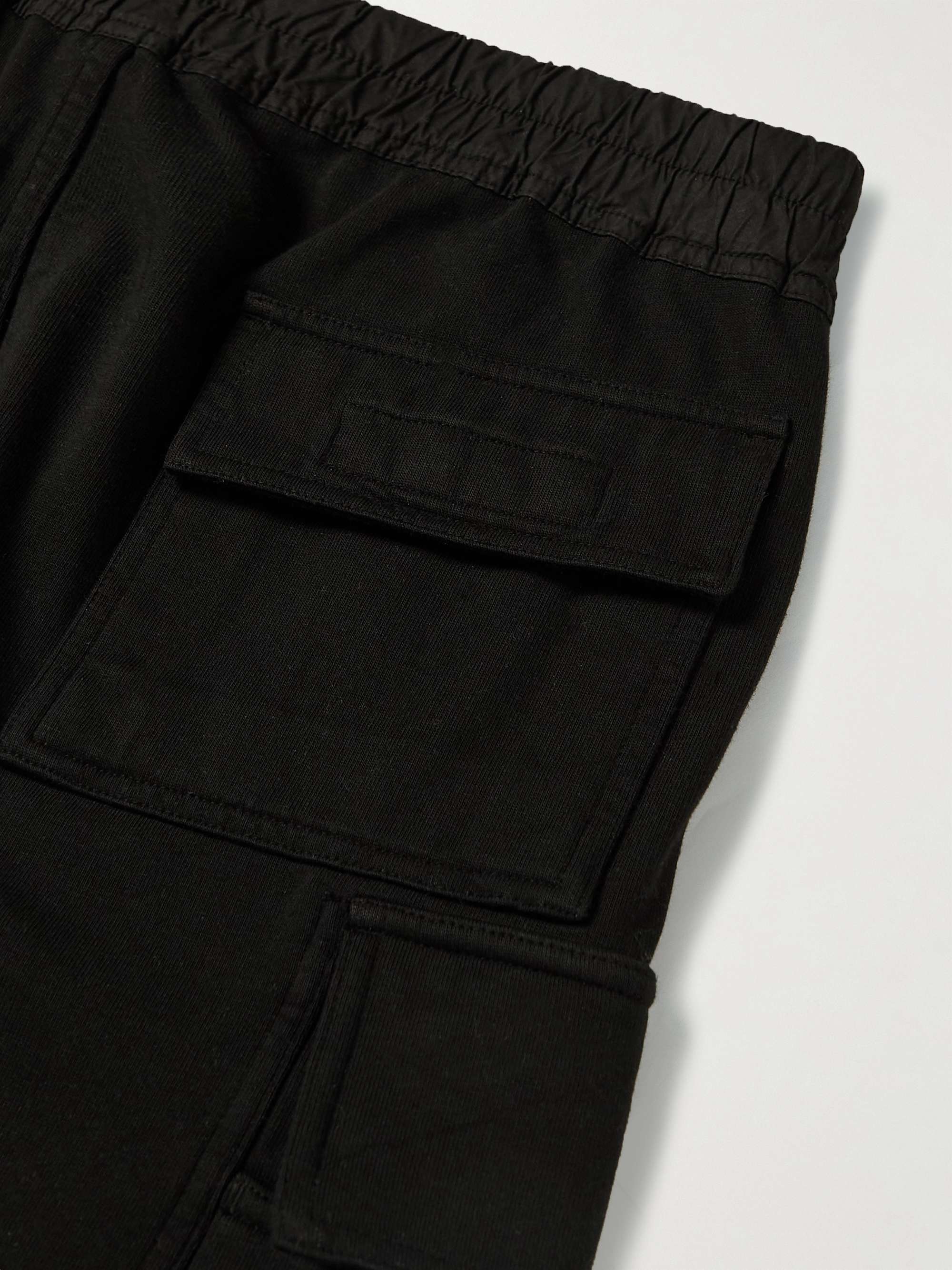 DRKSHDW BY RICK OWENS Mastodon Slim-Fit Tapered Cotton-Jersey Cargo Sweatpants