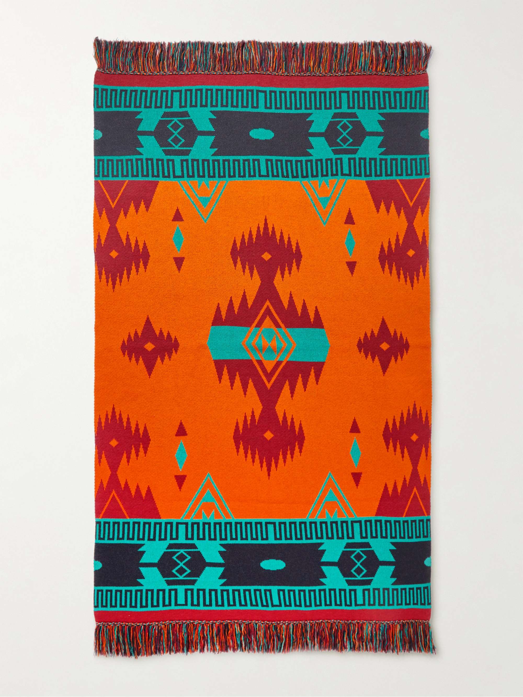 ALANUI Icon Wool-Blend Jacquard Blanket