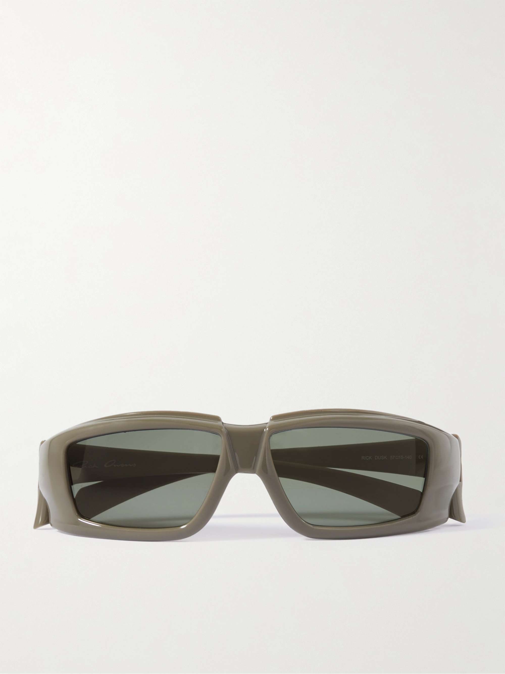 RICK OWENS Wrap D-Frame Acetate Sunglasses