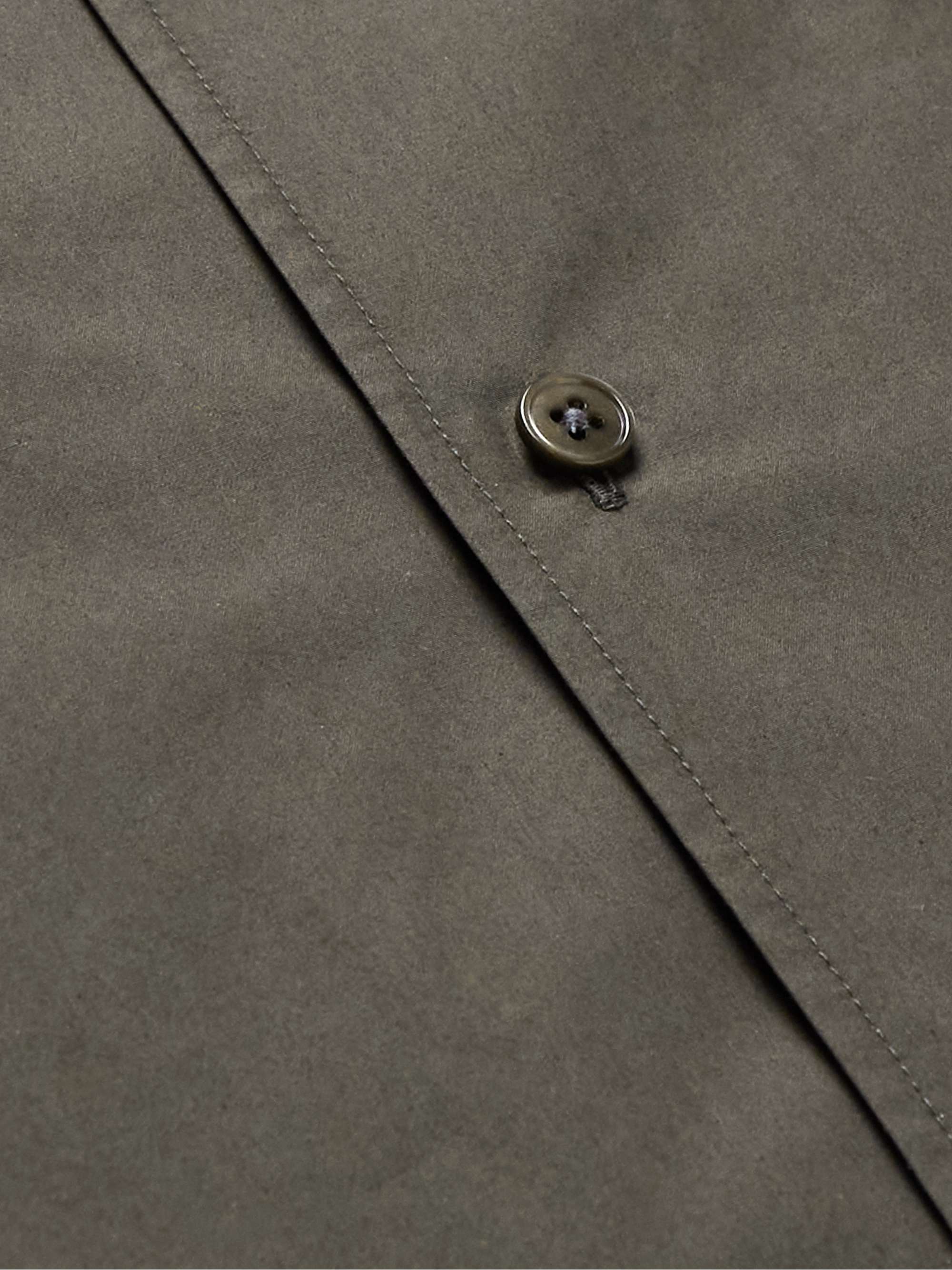 LEMAIRE Convertible-Collar Cotton-Poplin Shirt