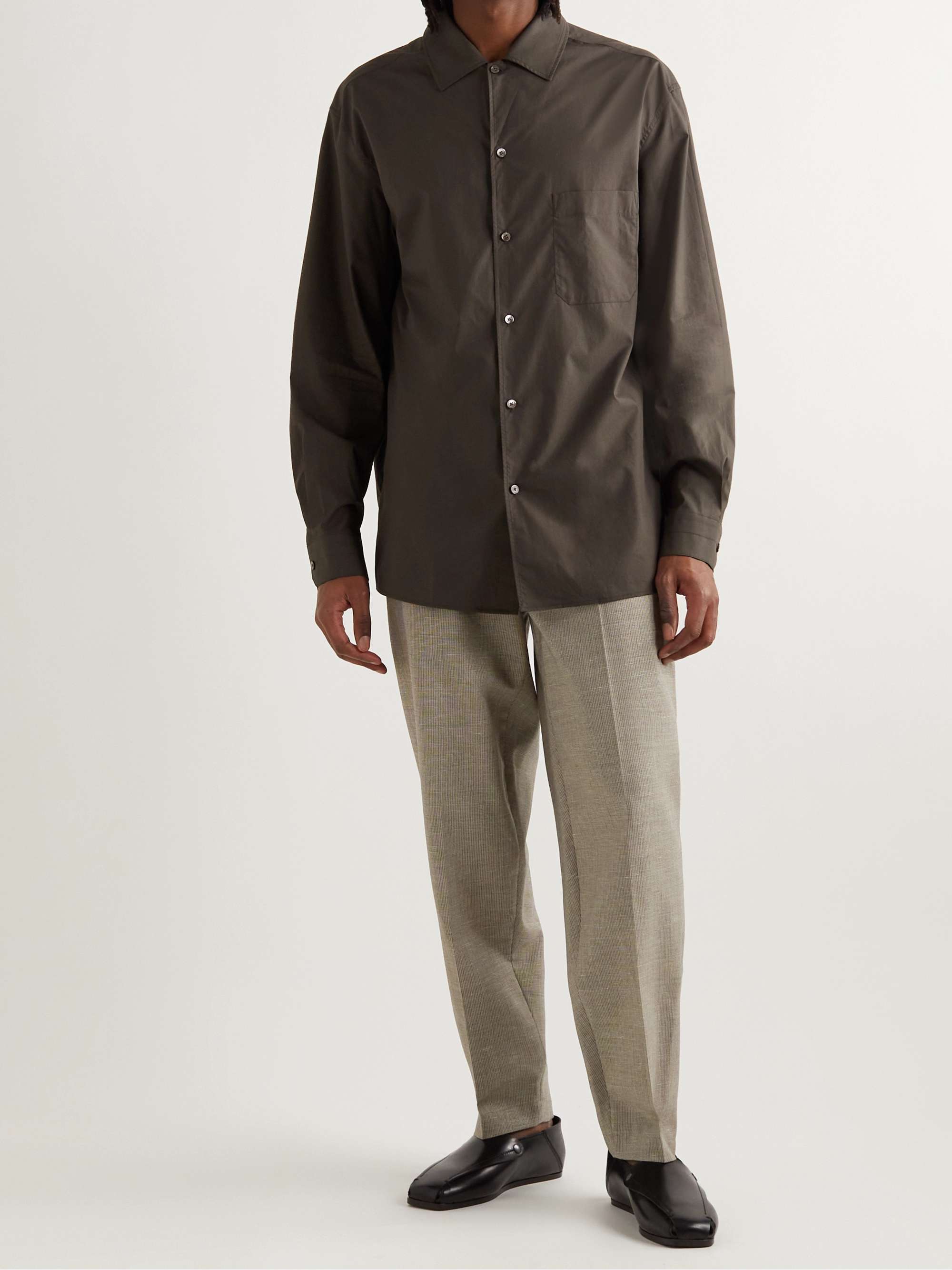LEMAIRE Tapered Canvas Trousers