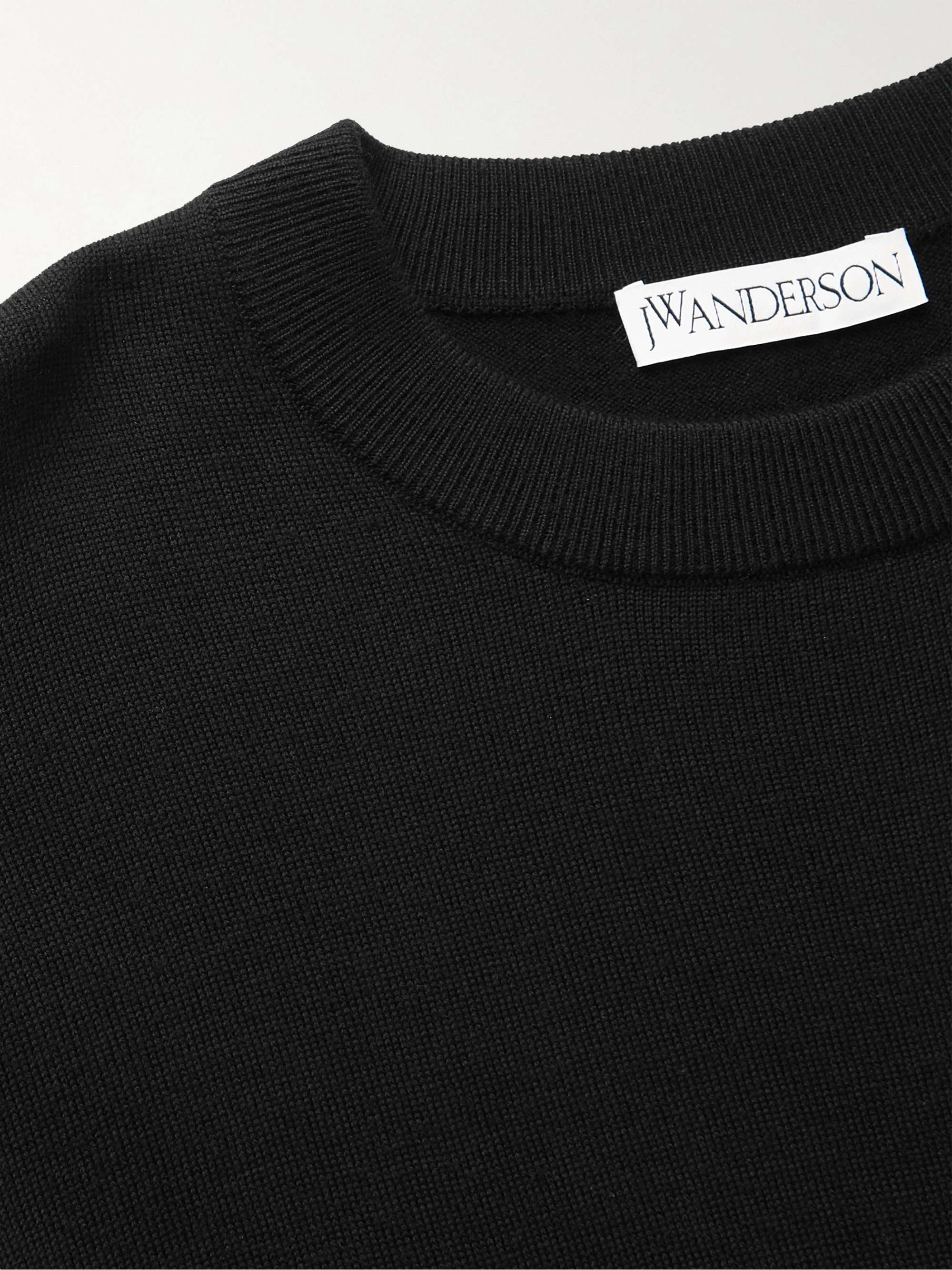 JW ANDERSON Logo-Jacquard Merino Wool Sweater