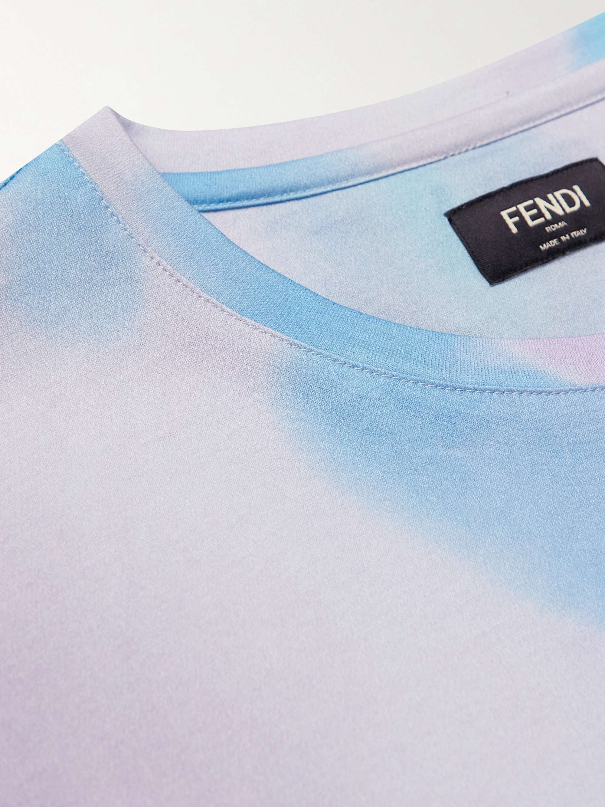 FENDI Printed Cotton-Jersey T-Shirt