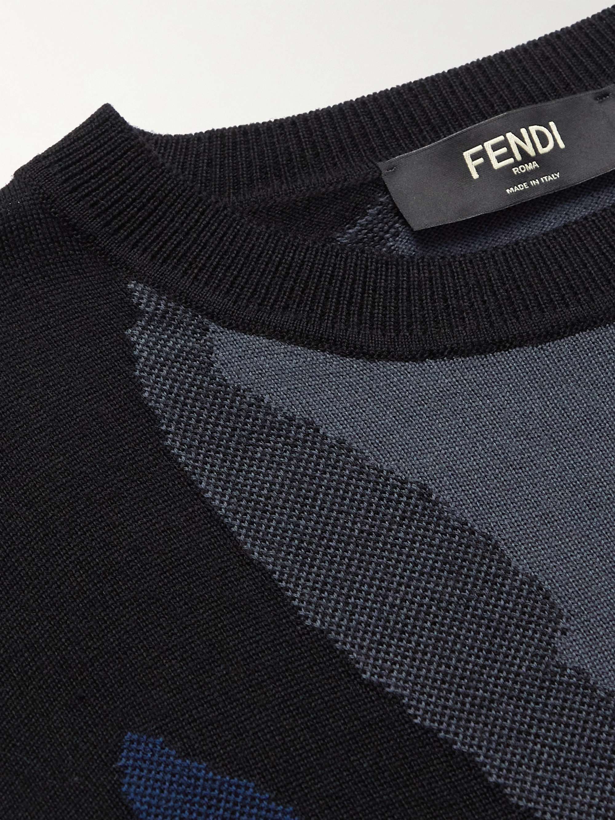 FENDI Cotton-Jacquard Sweater