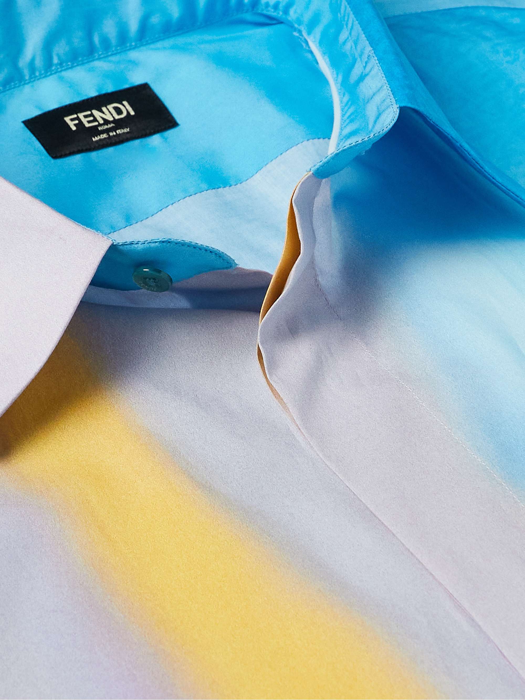 FENDI Printed Cotton-Poplin Shirt
