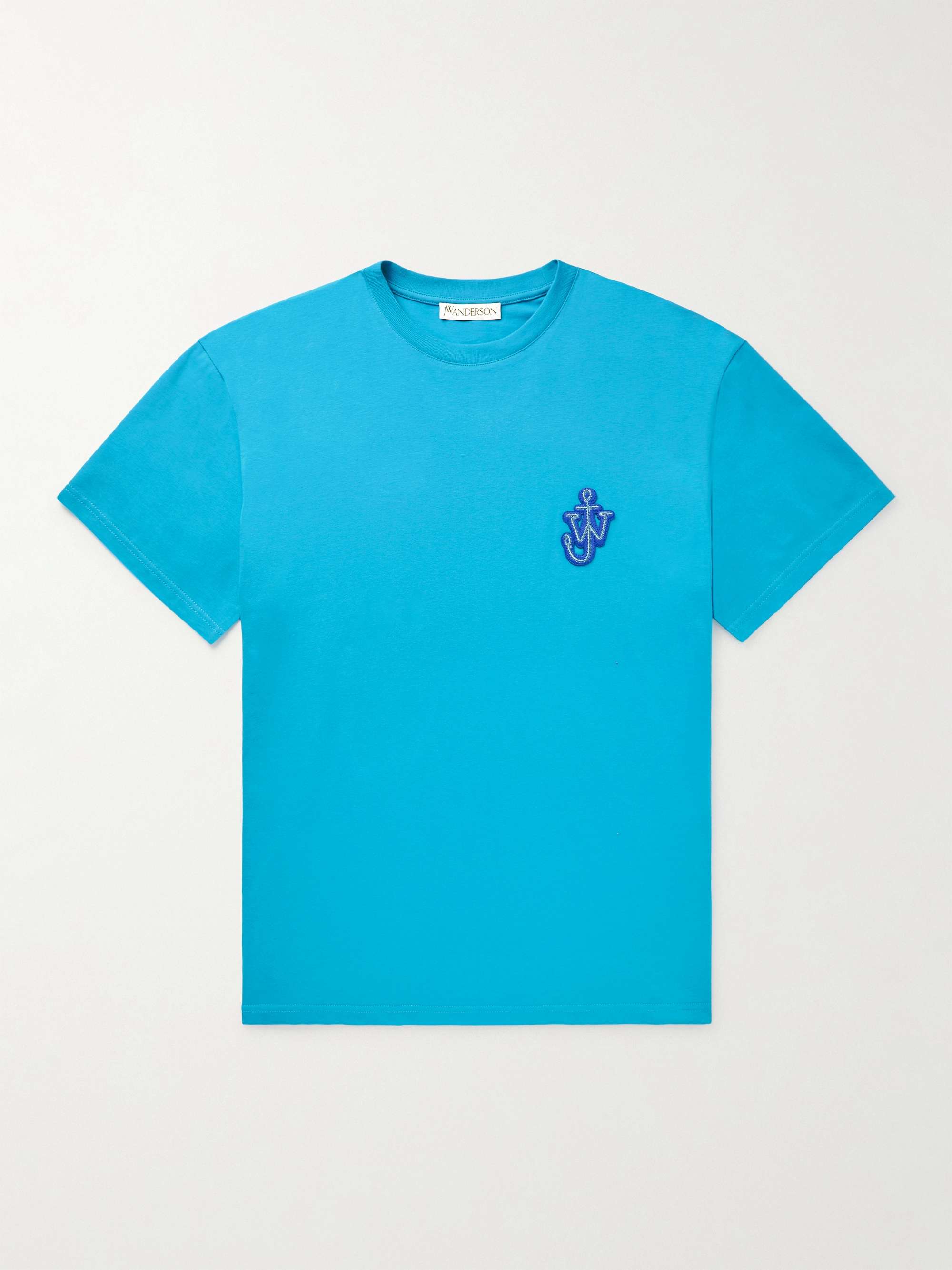 JW ANDERSON Logo-Appliquéd Cotton-Jersey T-Shirt