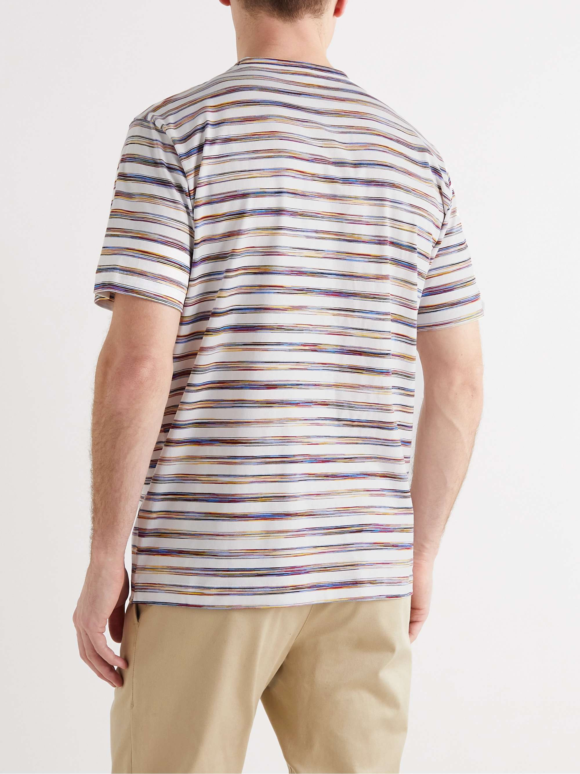 MISSONI Logo-Print Striped Cotton-Jersey T-Shirt