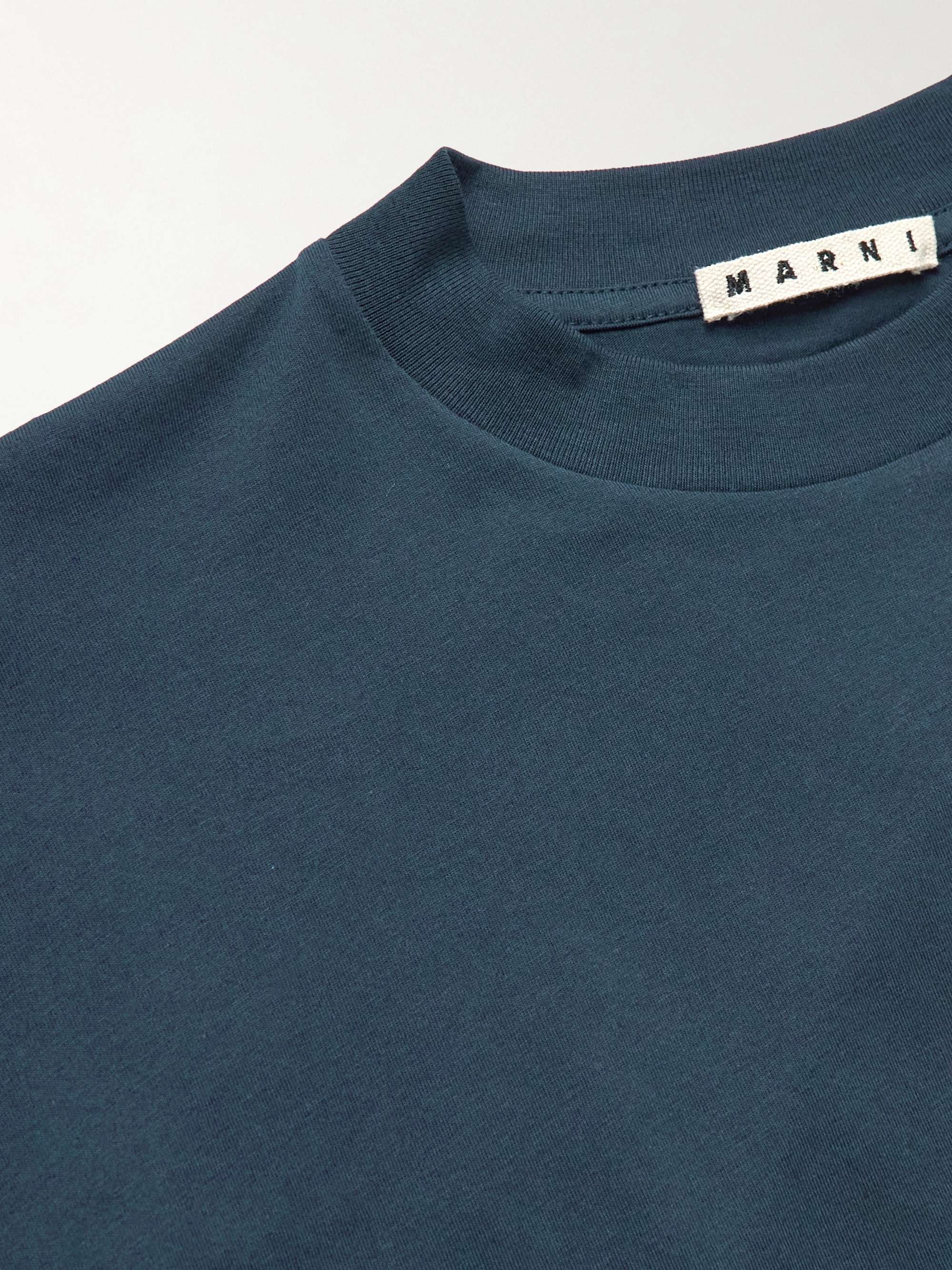 MARNI Logo-Print Cotton-Jersey T-Shirt