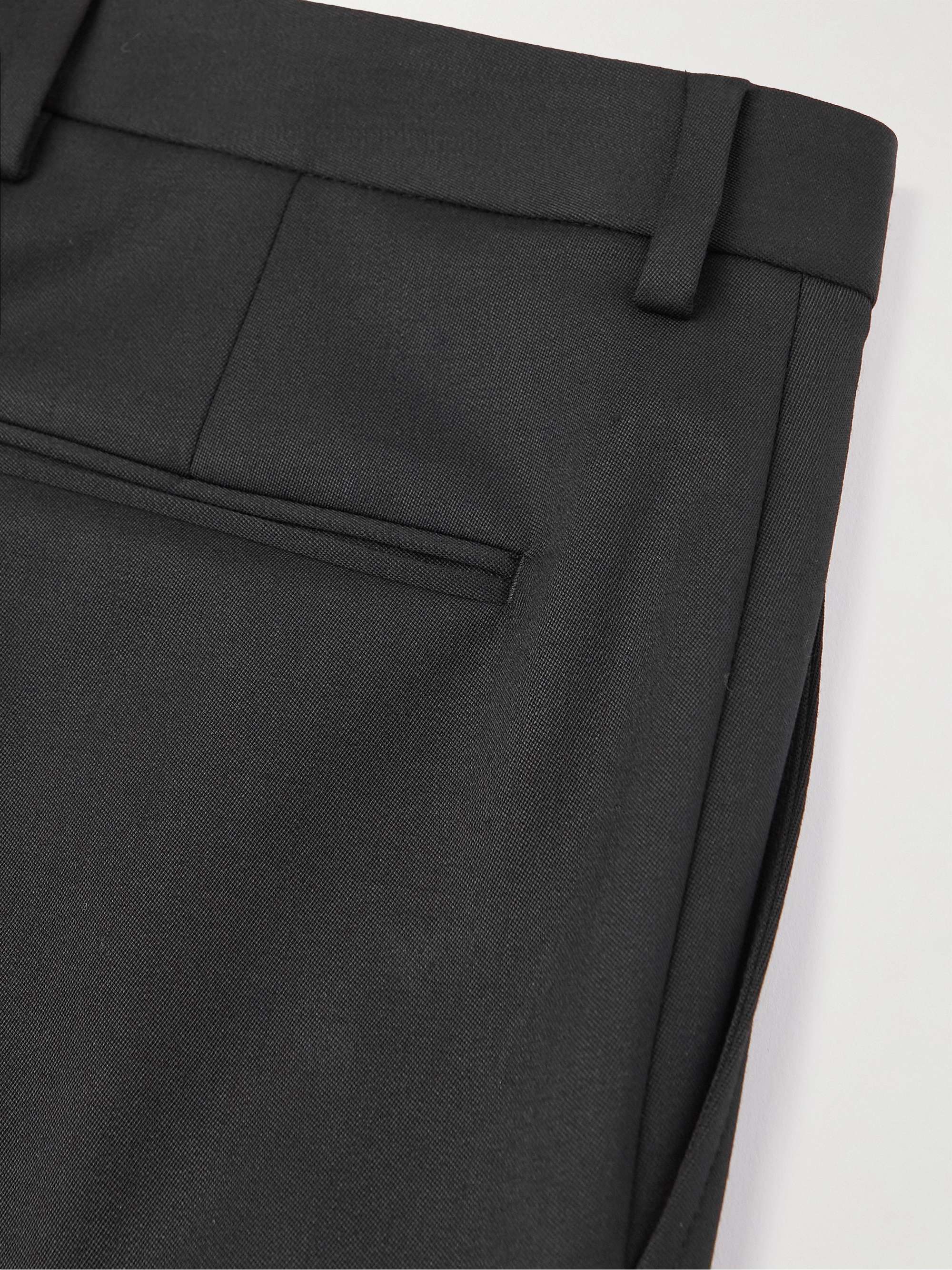 VALENTINO Straight-Leg Pleated Stretch-Wool Cargo Trousers