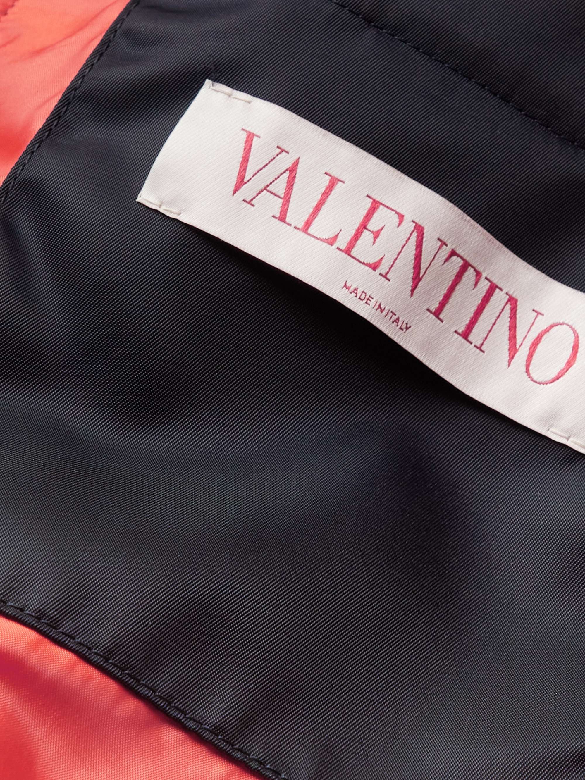 VALENTINO Logo-Print Nylon-Shell Bomber Jacket